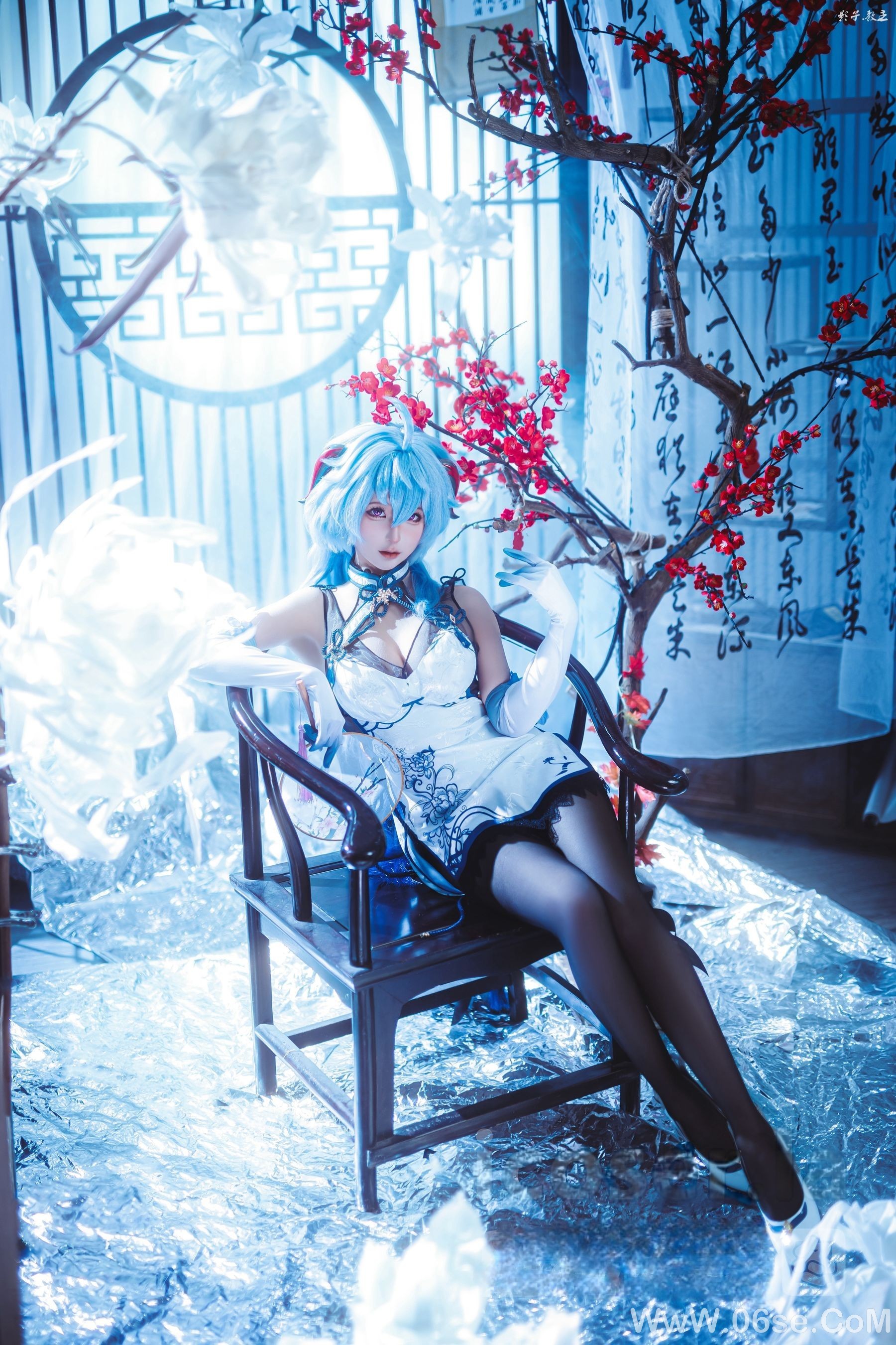 图片[24]-动漫博主蠢沫沫 – 原神 甘雨旗袍[27P]-六色网