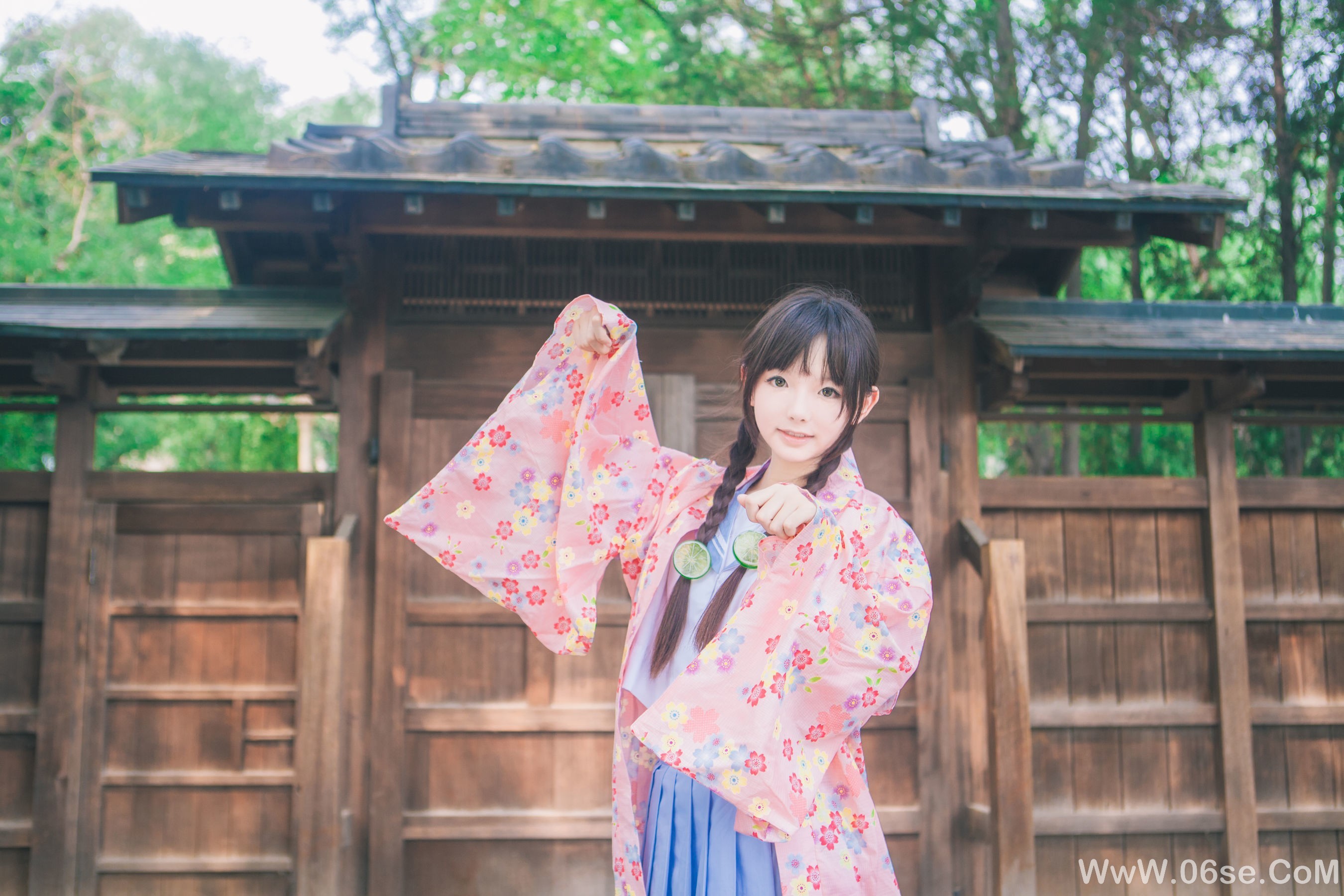 图片[15]-可爱妹妹樱群 和服[17P]-六色网