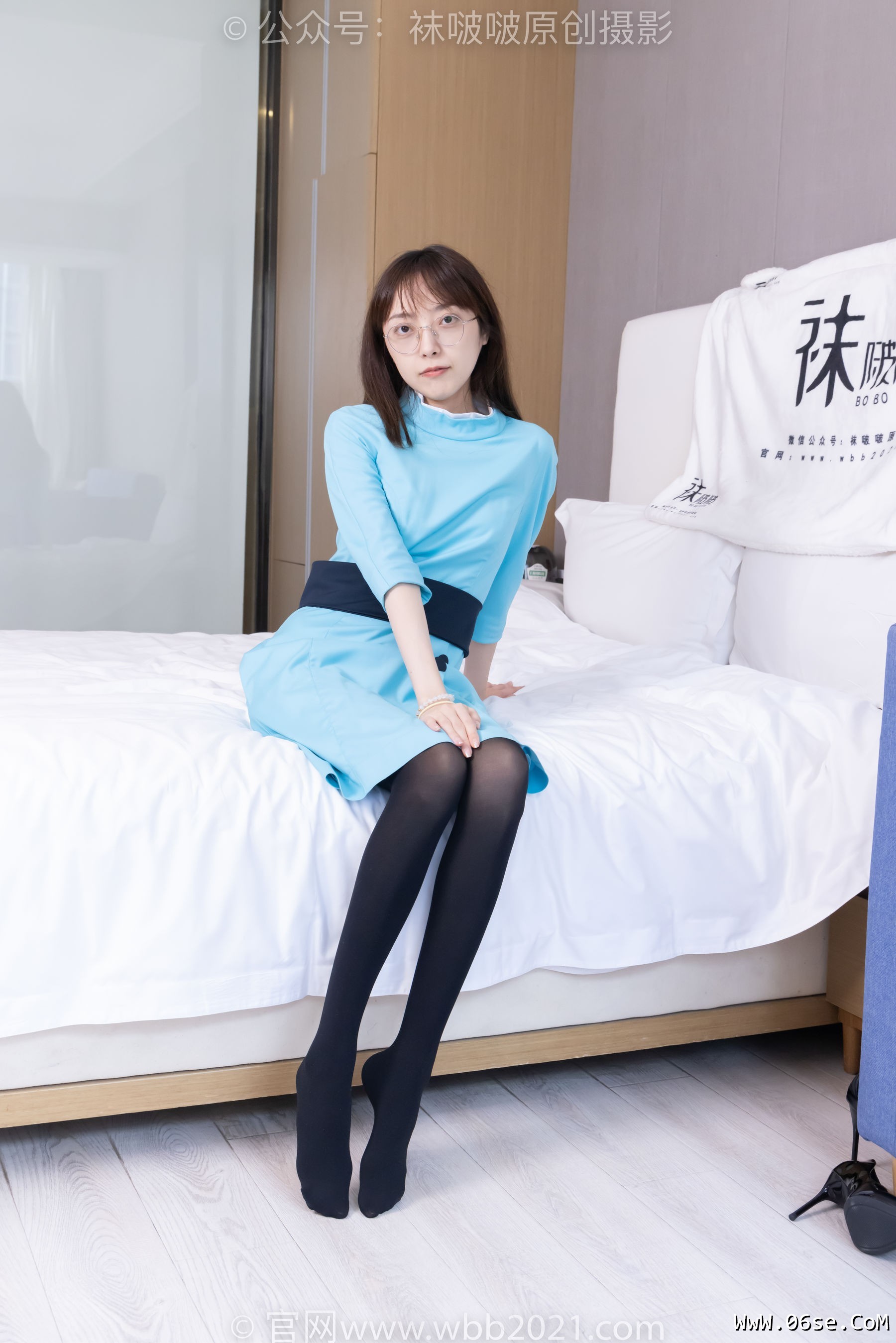 图片[49]-BoBoSocks袜啵啵 No.440 稚予 -高跟鞋、厚黑丝、空姐制服[200P]-六色网