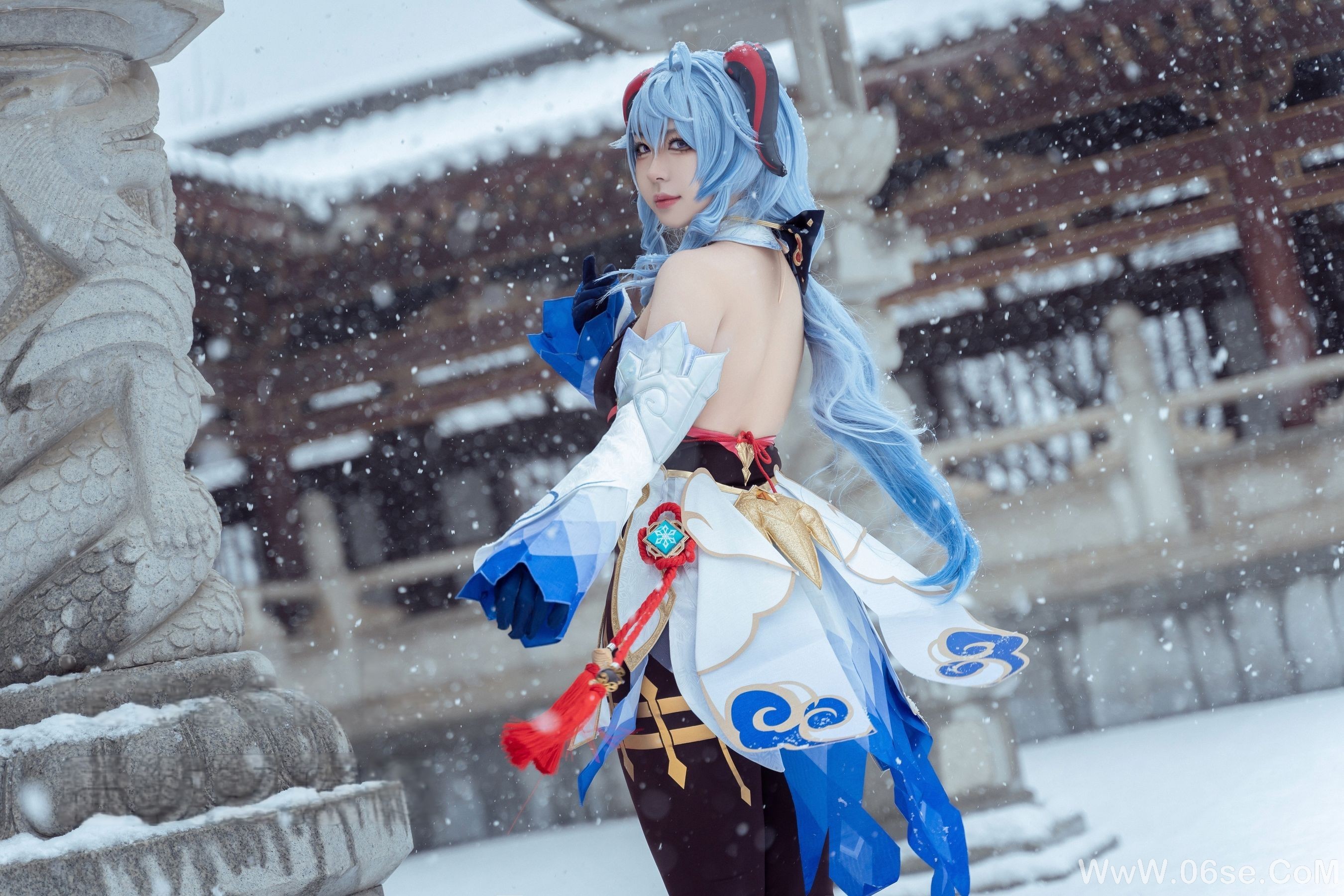 图片[17]-虎森森 – 原神 甘雨 雪景[42P]-六色网