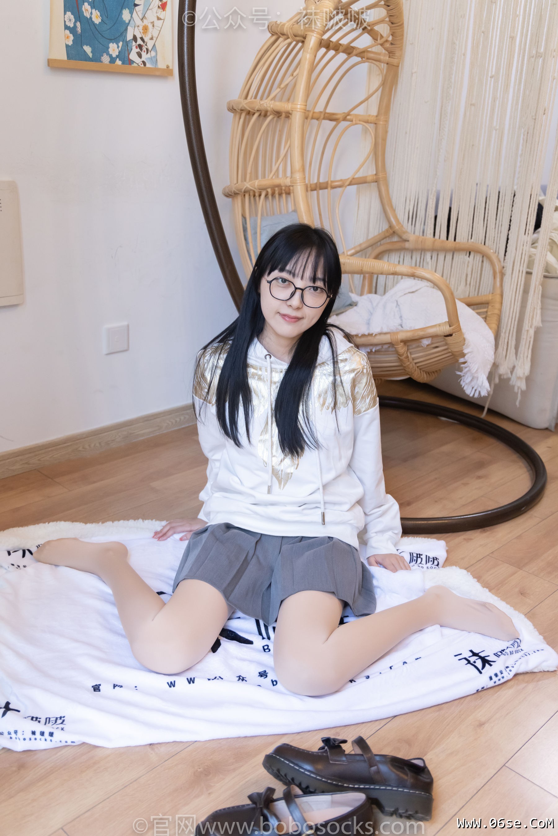 图片[105]-BoBoSocks袜啵啵 No.047 稚予-皮鞋、厚肉丝[131P]-六色网