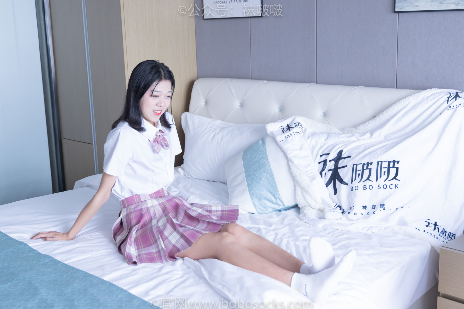 图片[46]-BoBoSocks袜啵啵 No.052 瑶瑶-JK制服、帆布鞋、白棉袜、裸足[133P]-六色网