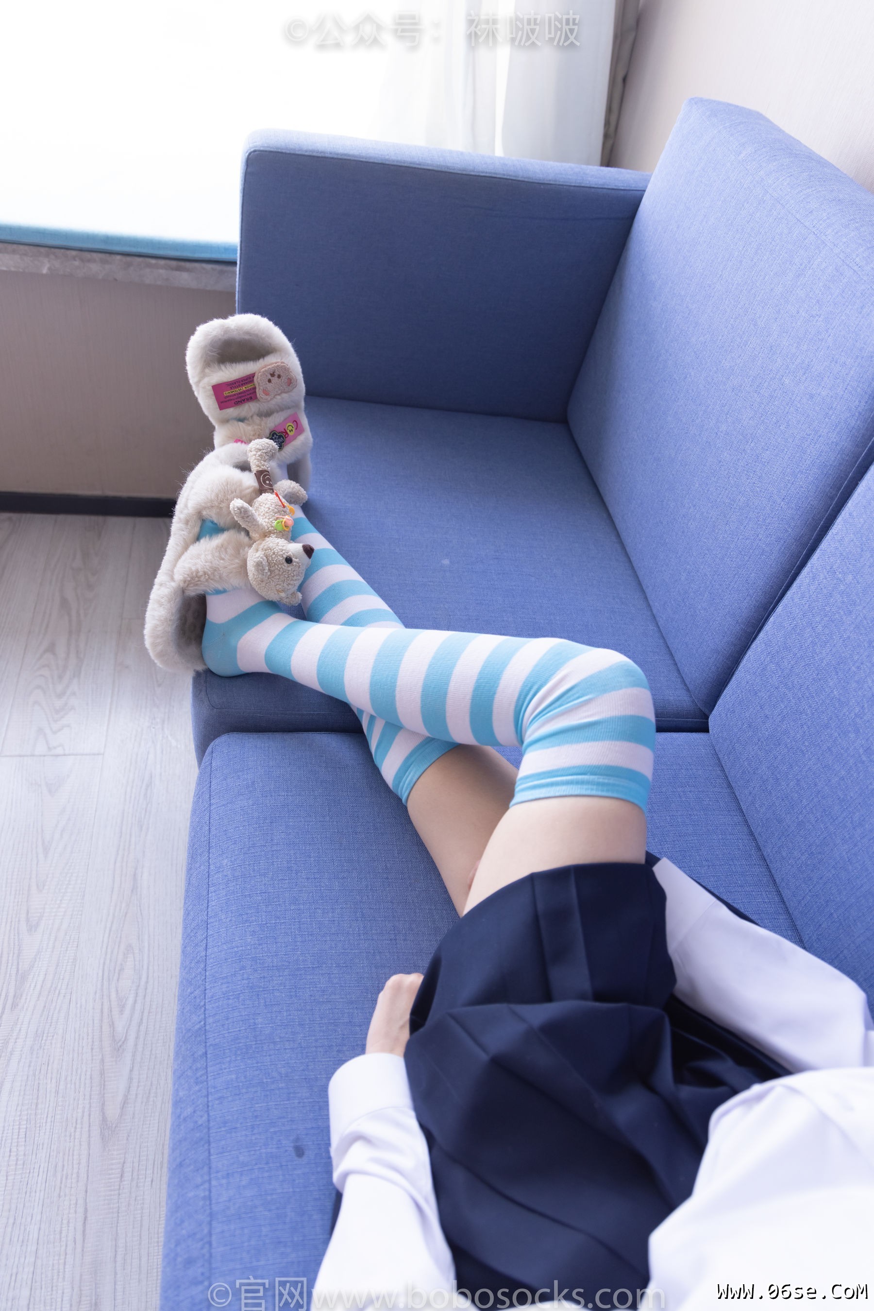 图片[103]-BoBoSocks袜啵啵 No.070 稚予-皮鞋、拖鞋、过膝袜、白棉袜[148P]-六色网