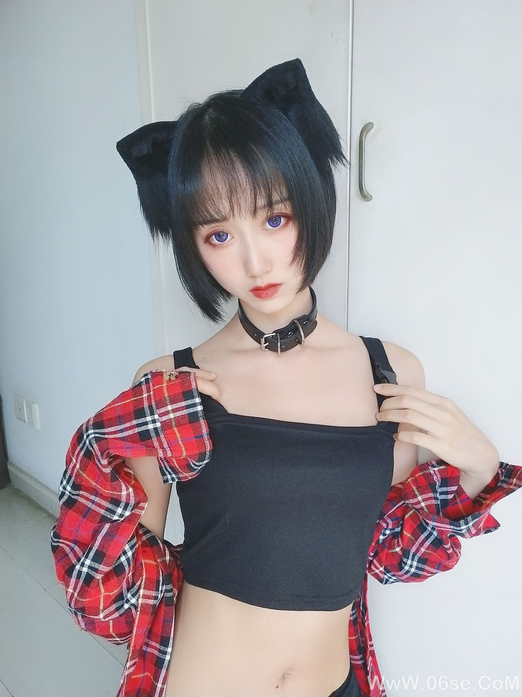 图片[2]-萌系小姐姐木绵绵OwO 不良猫[44P]-六色网