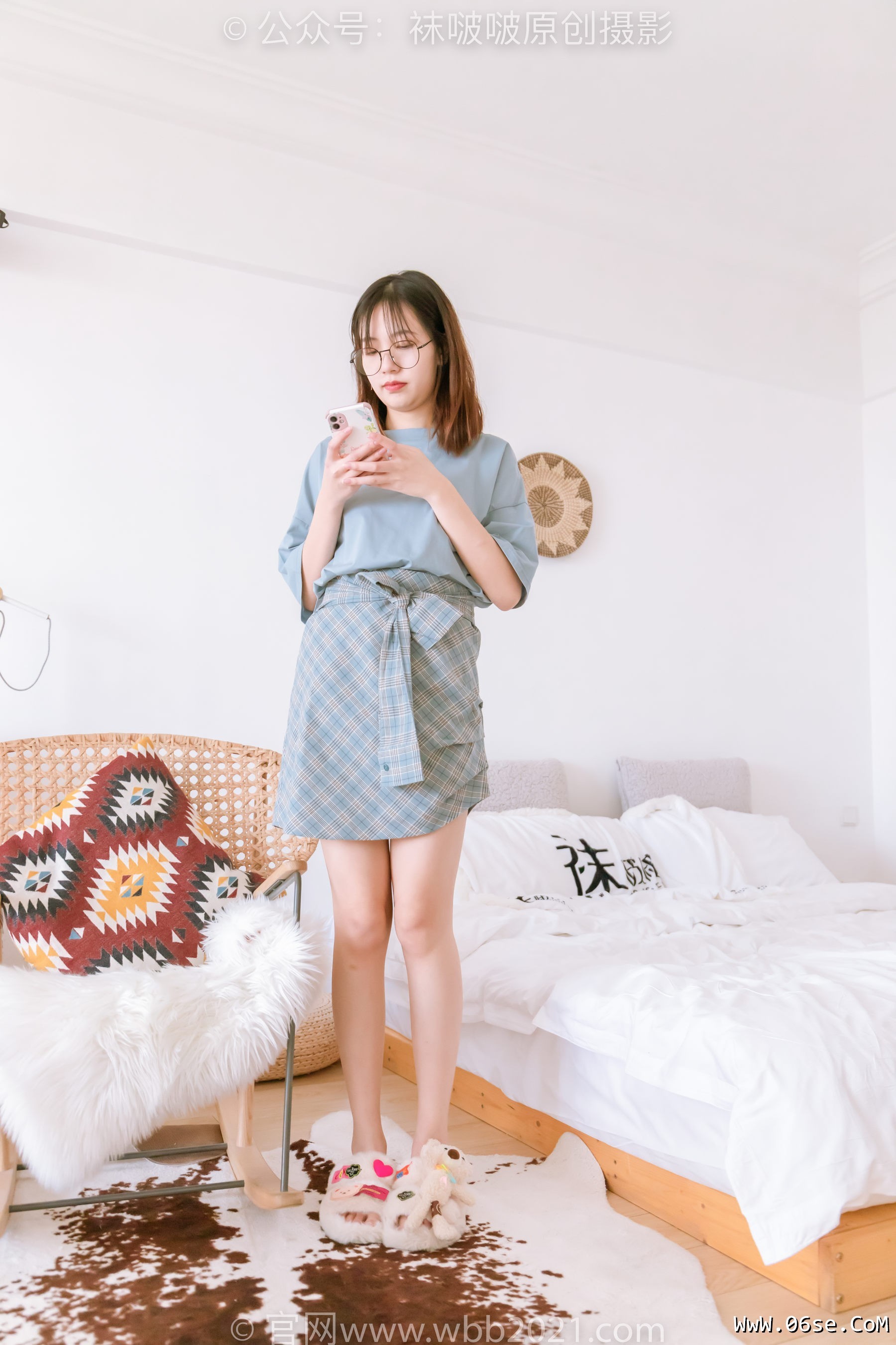 图片[112]-BoBoSocks袜啵啵 No.239 小甜豆-棉拖鞋、灰丝、裸足[140P]-六色网