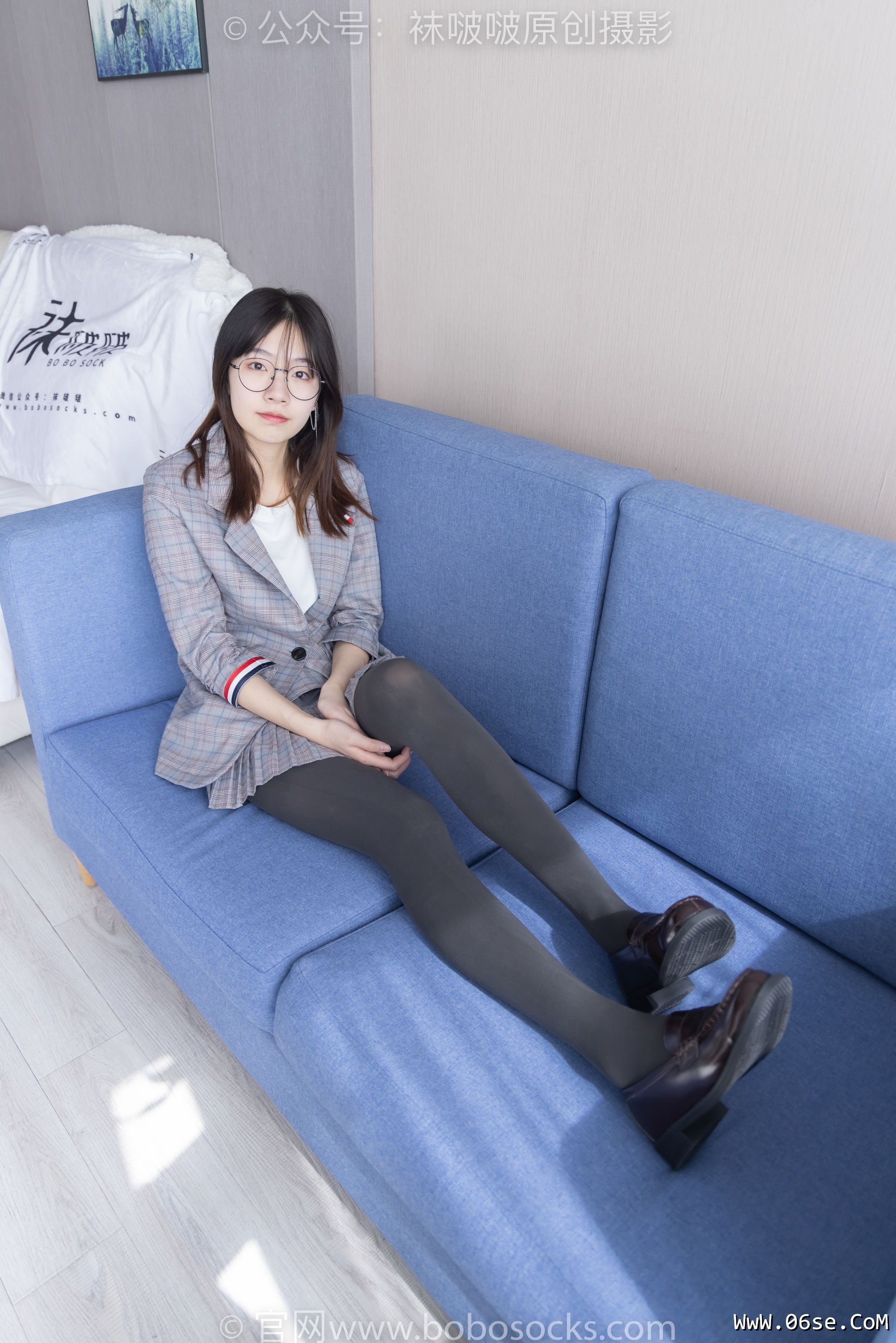 图片[63]-BoBoSocks袜啵啵 No.210 小甜豆 -皮鞋、厚灰丝、ol装[140P]-六色网