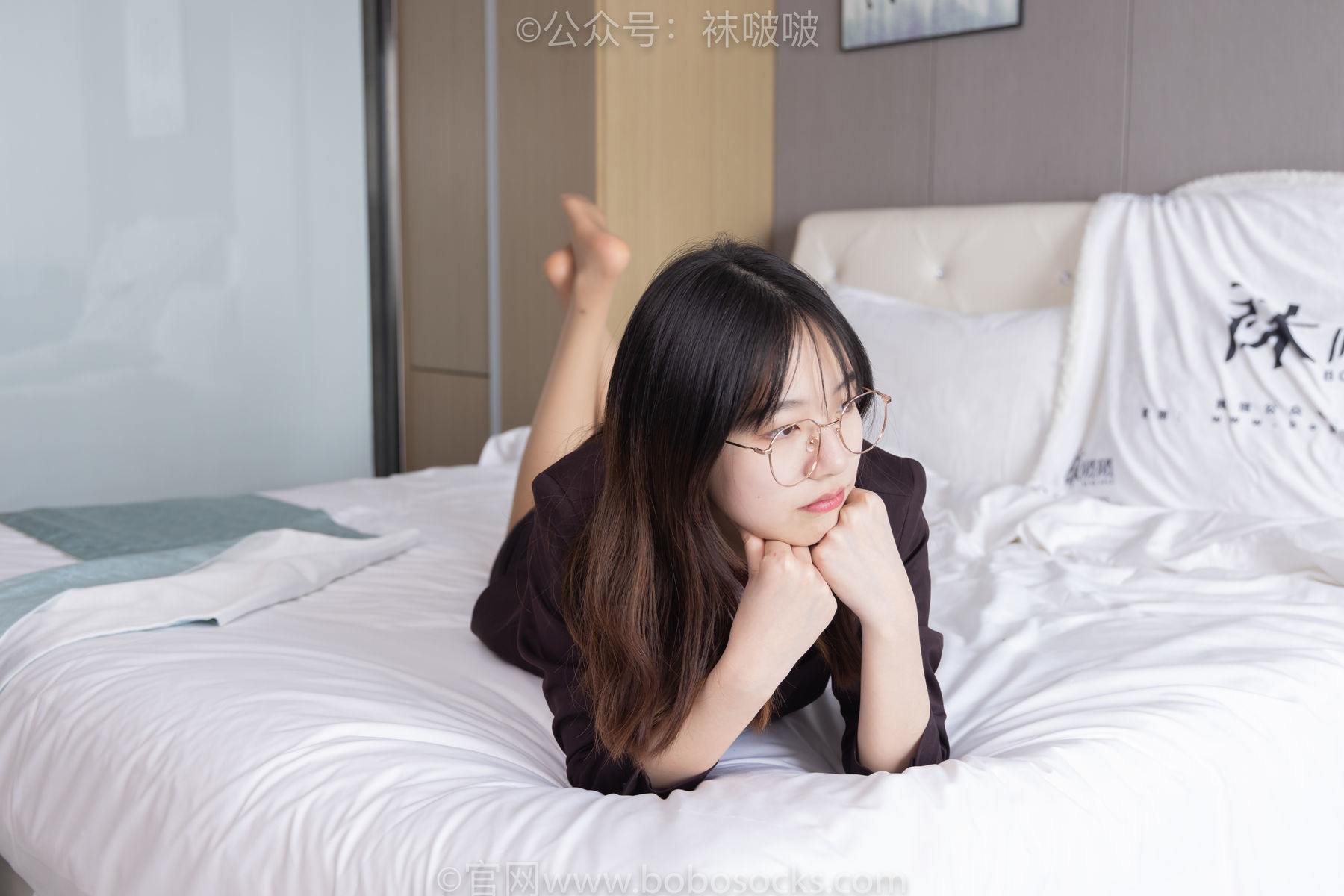 图片[104]-BoBoSocks袜啵啵 No.078 小甜豆-招行制服、平底鞋、灰丝[139P]-六色网