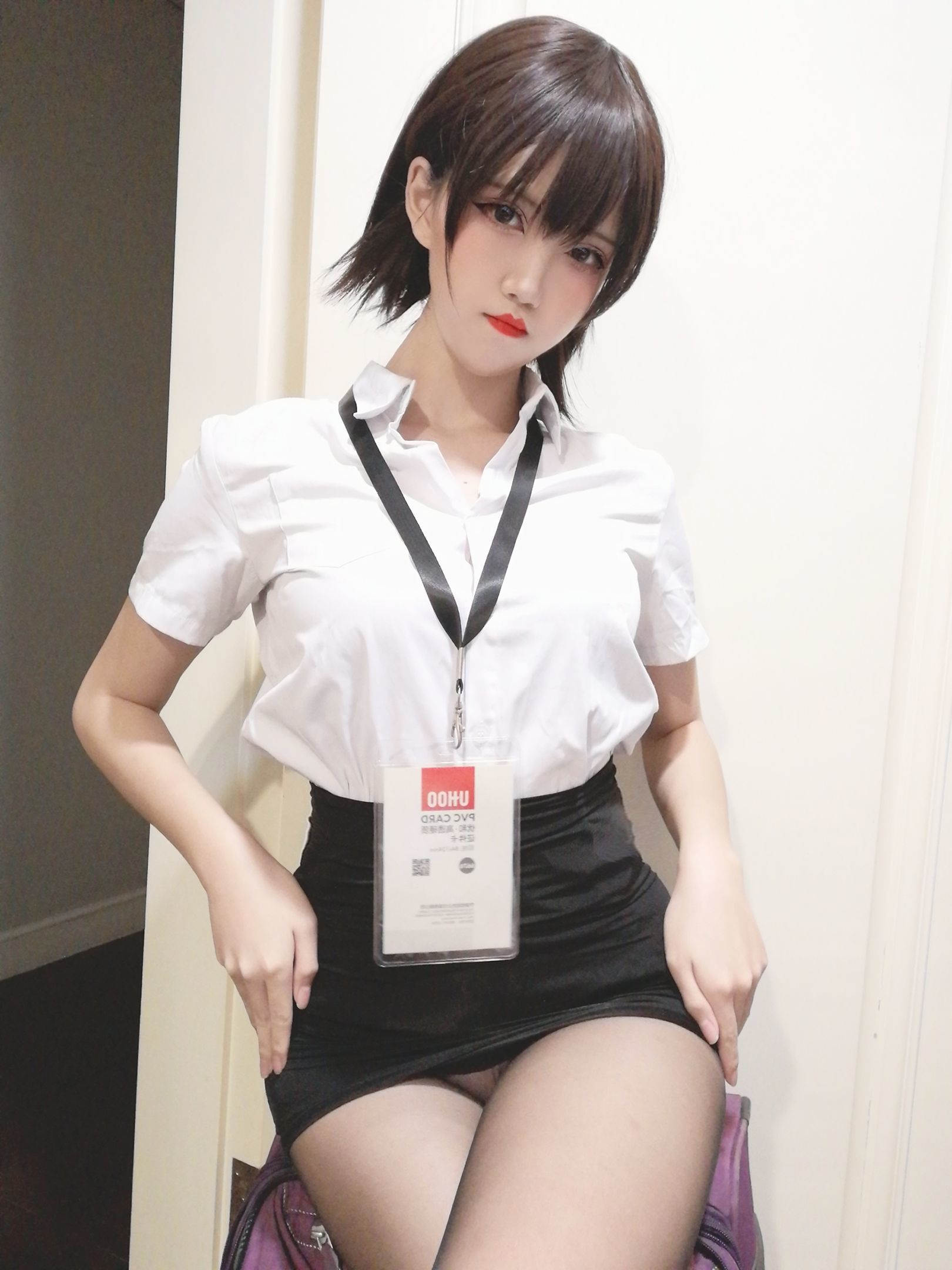 图片[12]-鬼马少女阿薰kaOri 黑丝OL[39P]-六色网