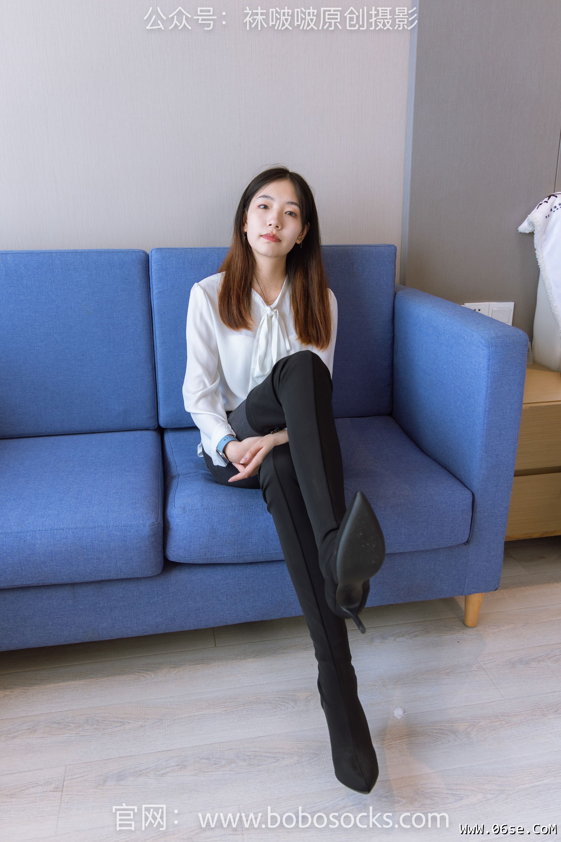 图片[70]-BoBoSocks袜啵啵 No.158 小甜豆-高跟长靴、白棉袜、裸足[136P]-六色网