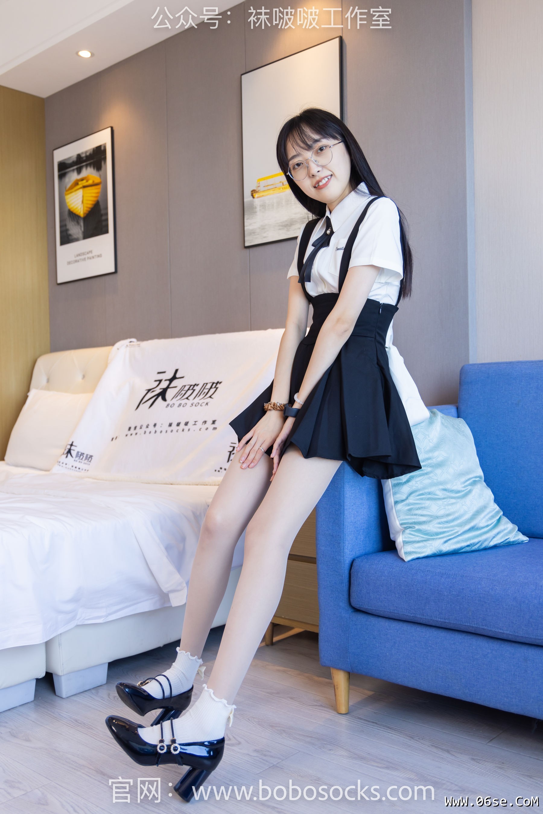 图片[97]-BoBoSocks袜啵啵 No.121 稚予-高跟鞋、白棉袜、肉丝[140P]-六色网