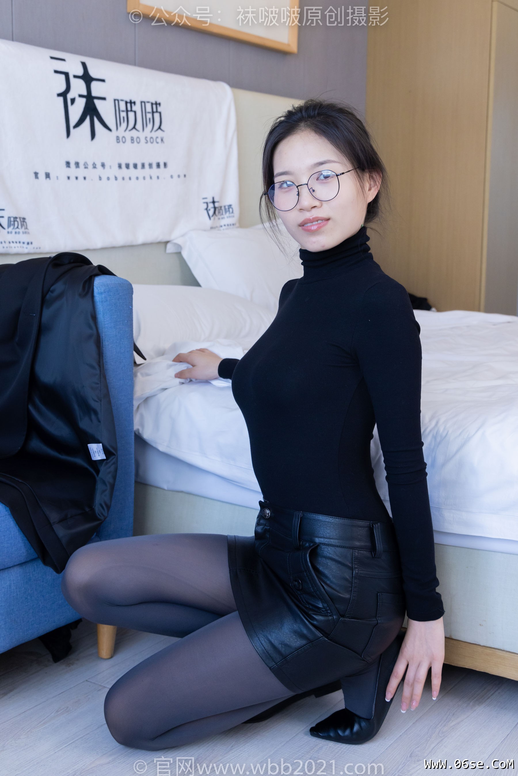 图片[129]-BoBoSocks袜啵啵 No.365 芝士 -短靴、平底鞋、厚黑丝、厚灰丝[140P]-六色网