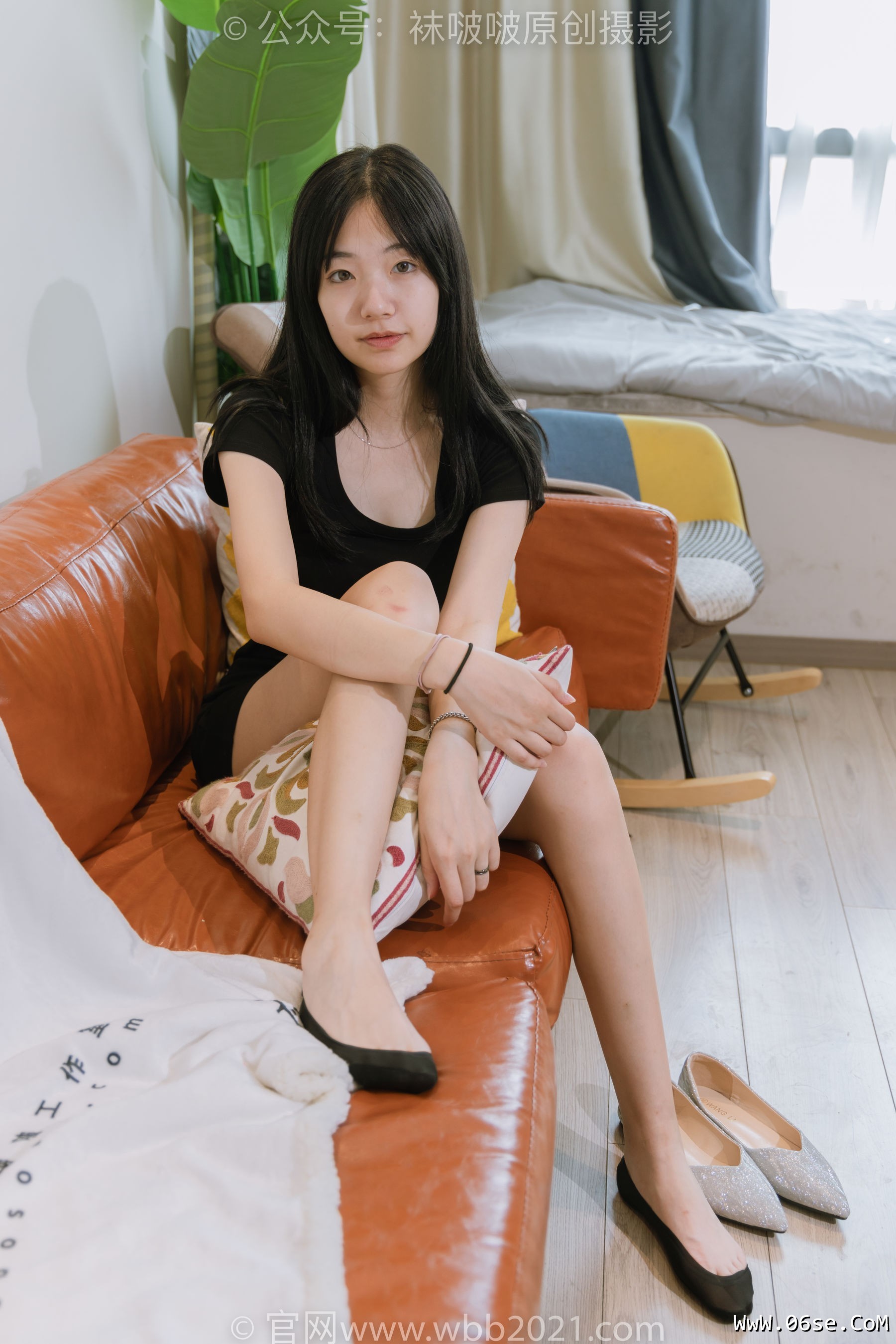 图片[61]-BoBoSocks袜啵啵 No.363 小甜豆 -两双平底鞋、黑色船袜、裸足[140P]-六色网