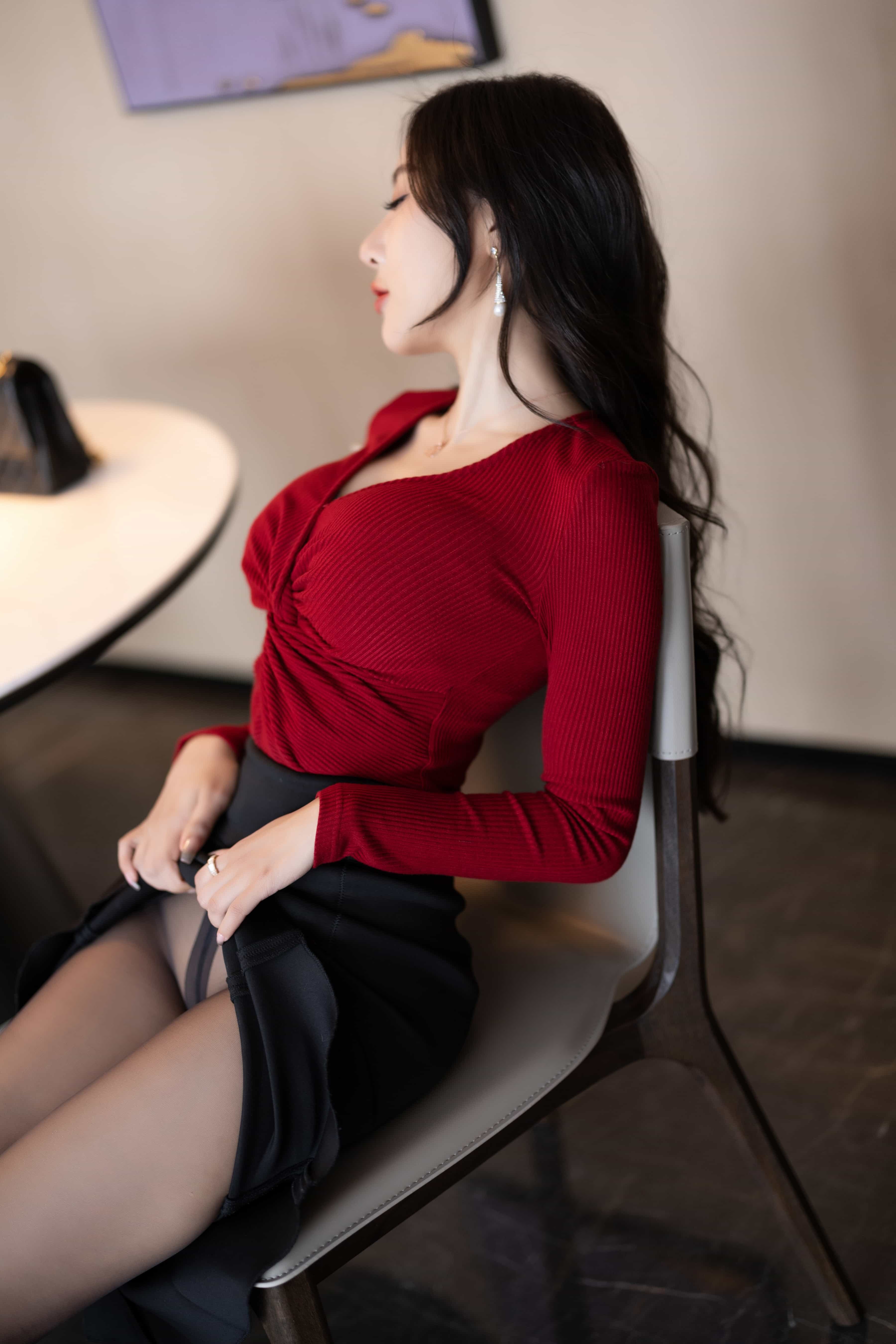图片[74]-王馨瑶Yanni – 内购 黑色鱼尾裙[95P]-六色网