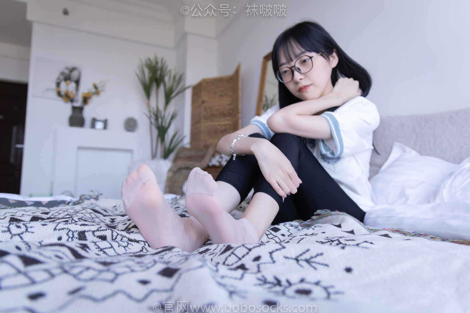 图片[105]-BoBoSocks袜啵啵 No.044 稚予-贝壳头、匡威帆布鞋、短肉丝[154P]-六色网