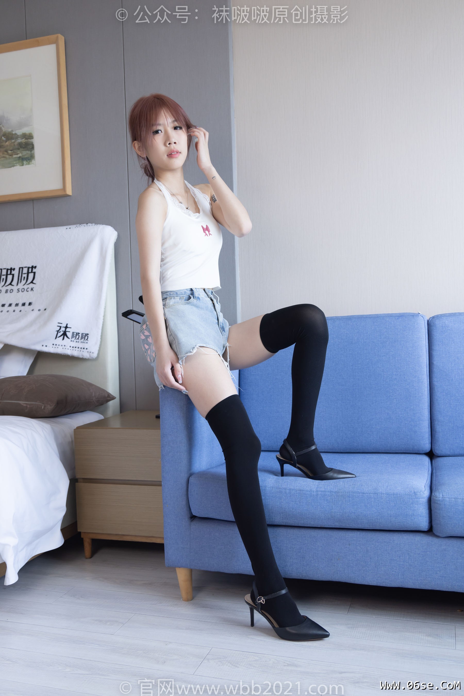 图片[30]-BoBoSocks袜啵啵 No.264 果冻 -高跟鞋、贝壳头板鞋、黑丝大腿袜、白丝大腿袜[179P]-六色网