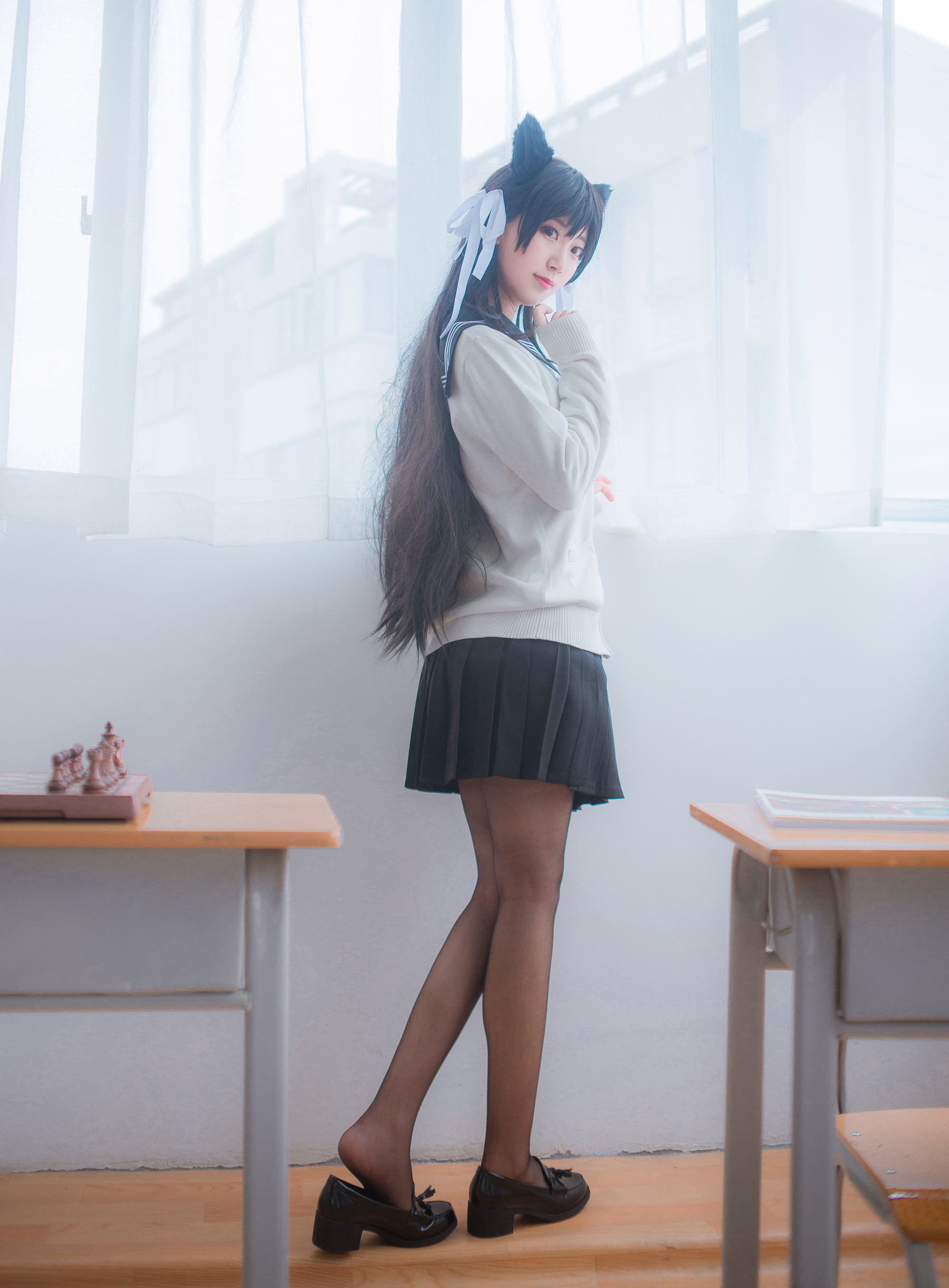 图片[23]-人气Coser黑川 獒犬制服[30P]-六色网