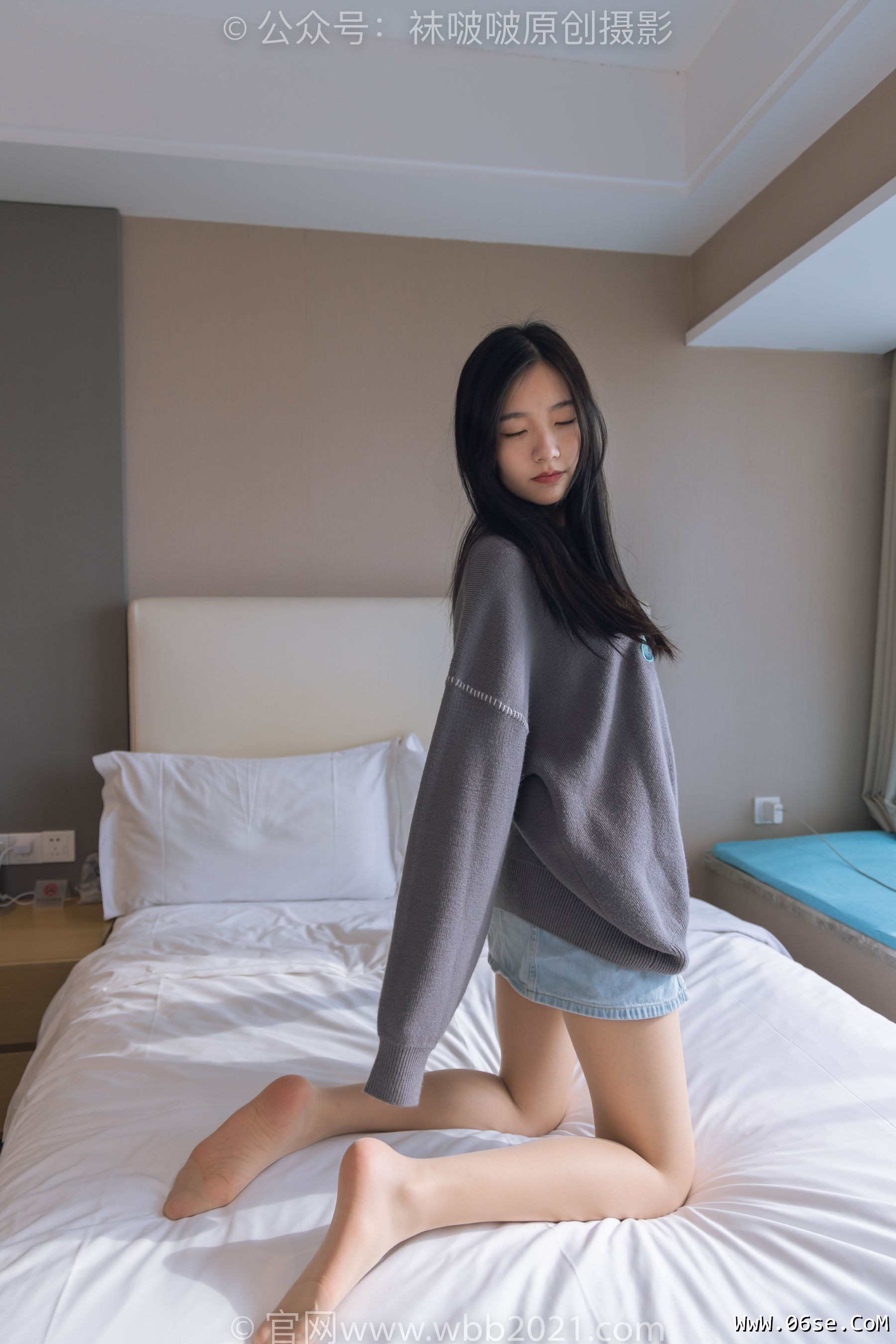 图片[3]-BoBoSocks袜啵啵 No.354 小甜豆 -运动鞋、肉丝[140P]-六色网
