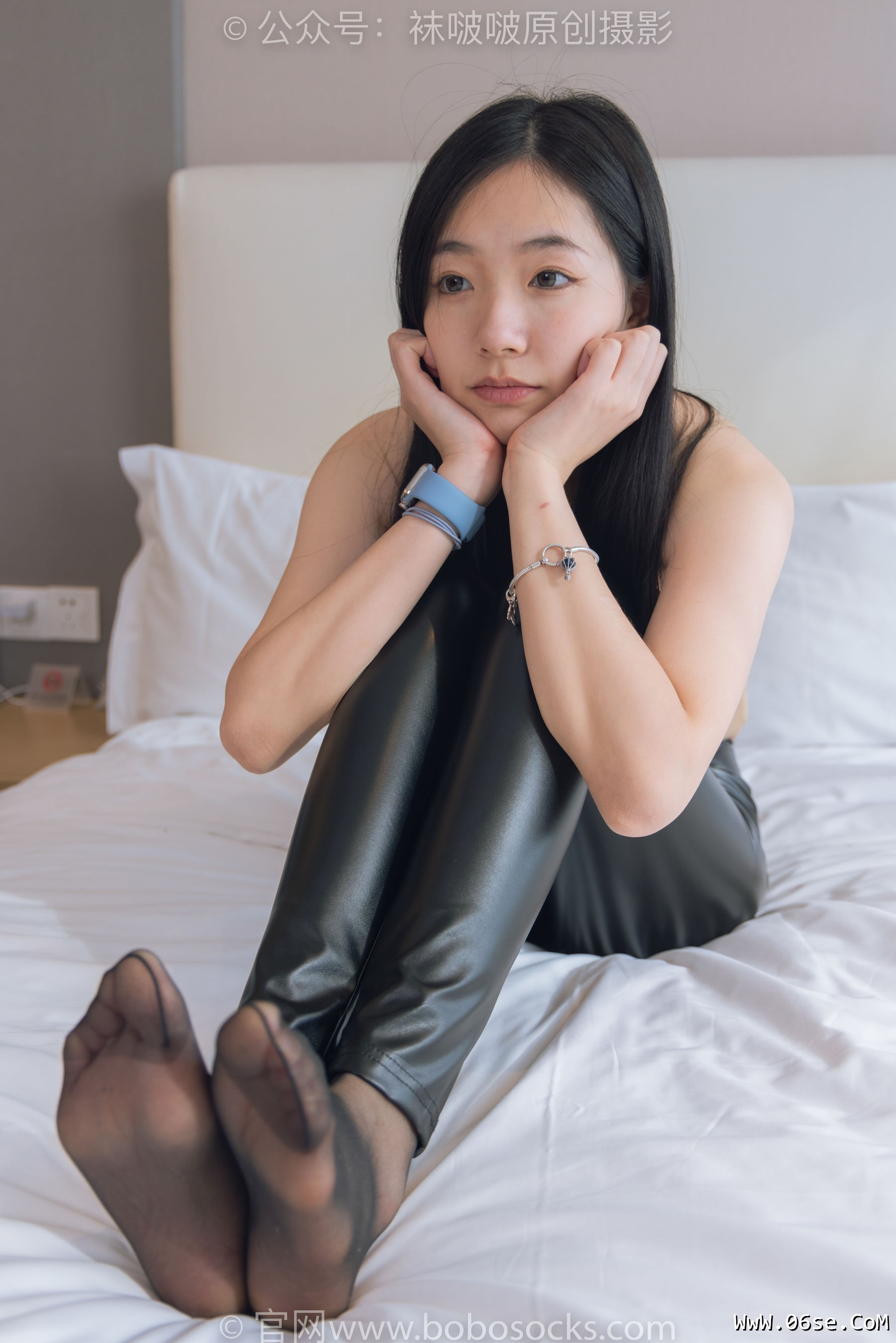 图片[4]-BoBoSocks袜啵啵 No.191 小甜豆-高跟鞋、黑丝、皮裤裤里丝[140P]-六色网