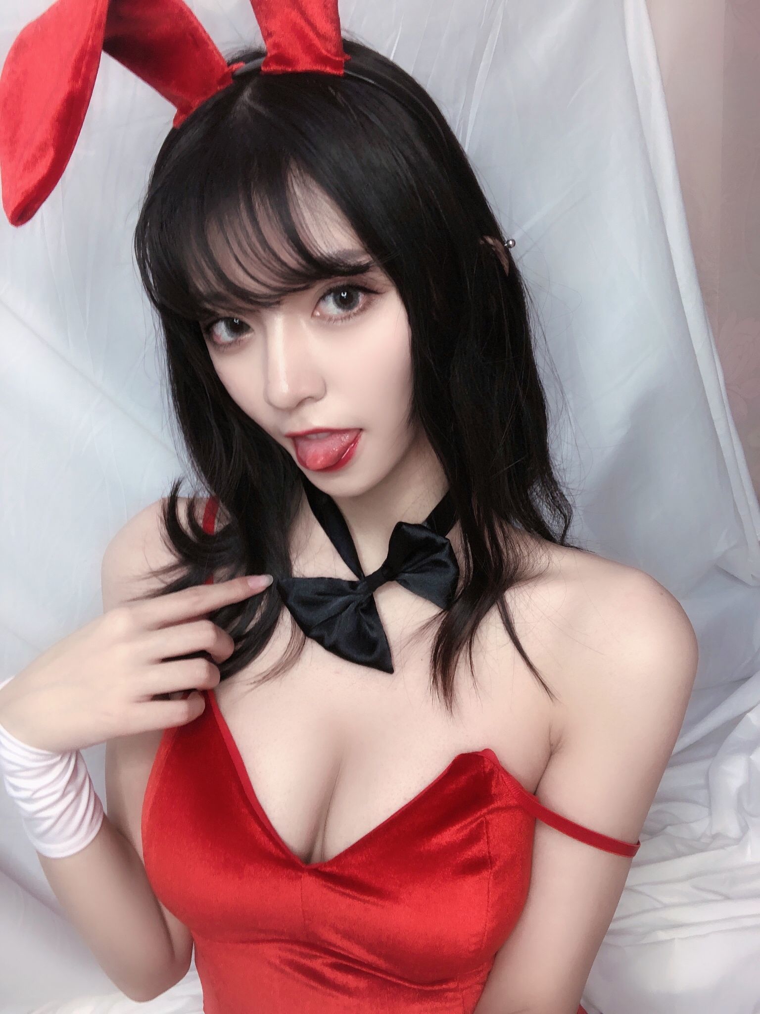 图片[64]-銘銘Kizami 红丝绒兔女郎[64P]-六色网
