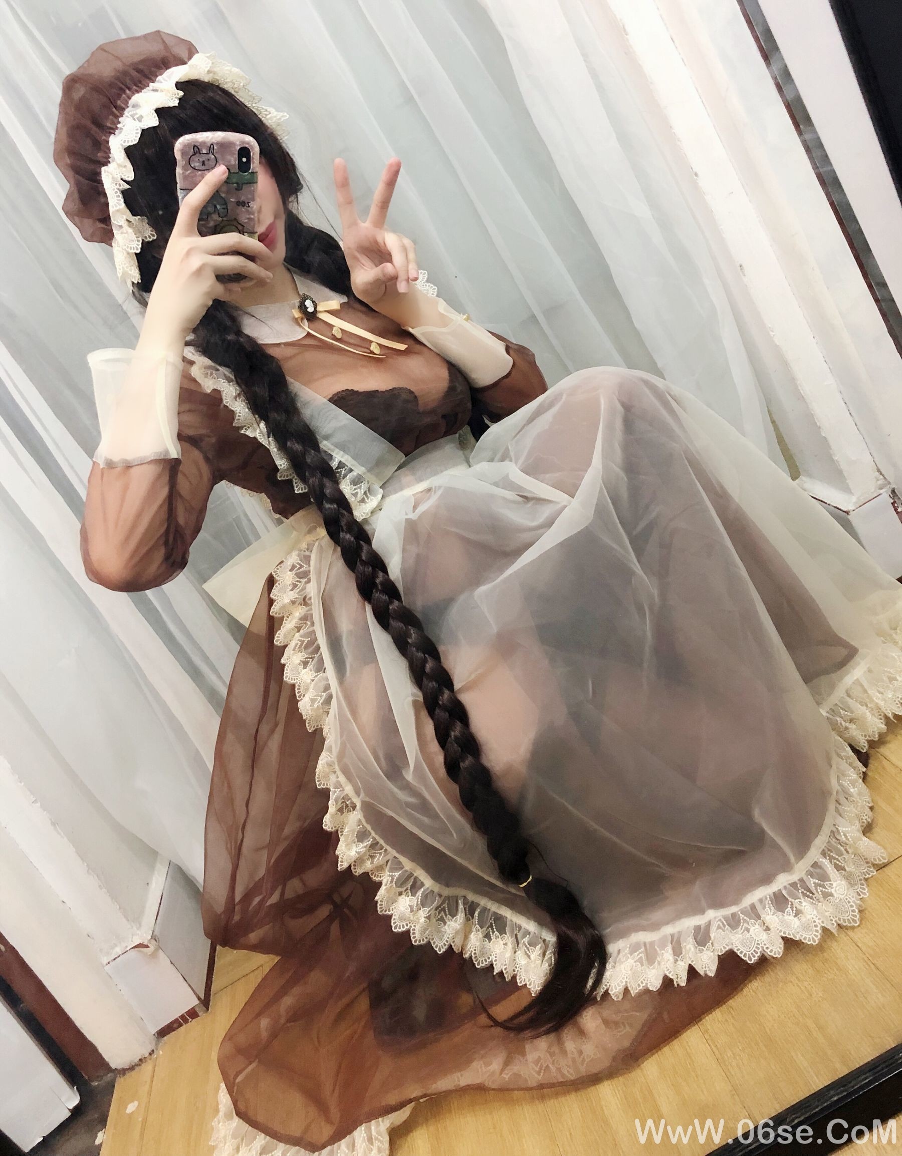 图片[10]-二次元巨乳美女鹿野希 透明女仆[97P]-六色网