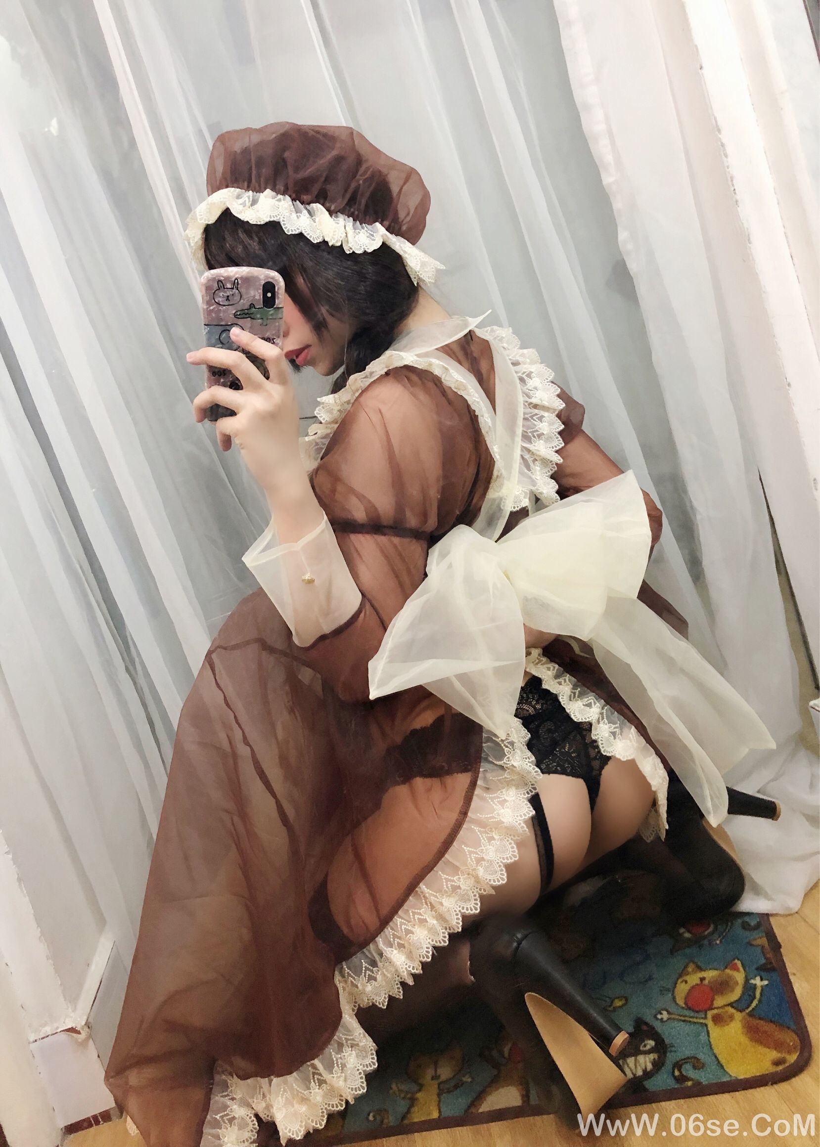 图片[26]-二次元巨乳美女鹿野希 透明女仆[97P]-六色网