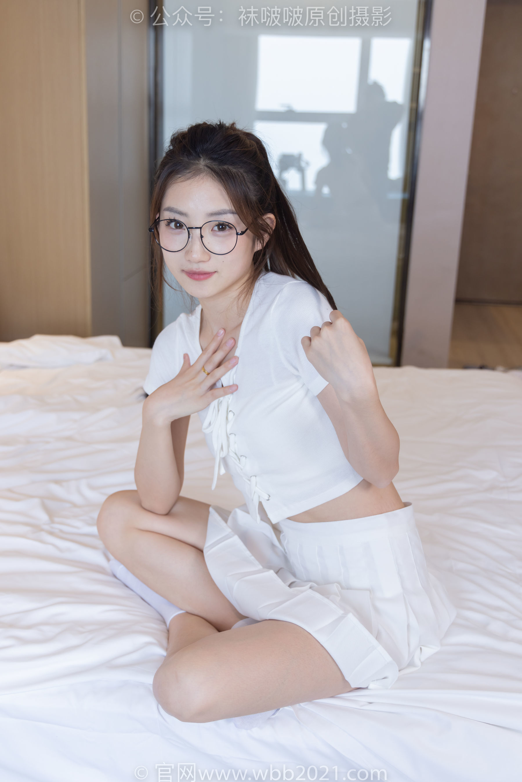 图片[135]-BoBoSocks袜啵啵 No.258 小沫 -贝壳头板鞋、白棉袜[148P]-六色网