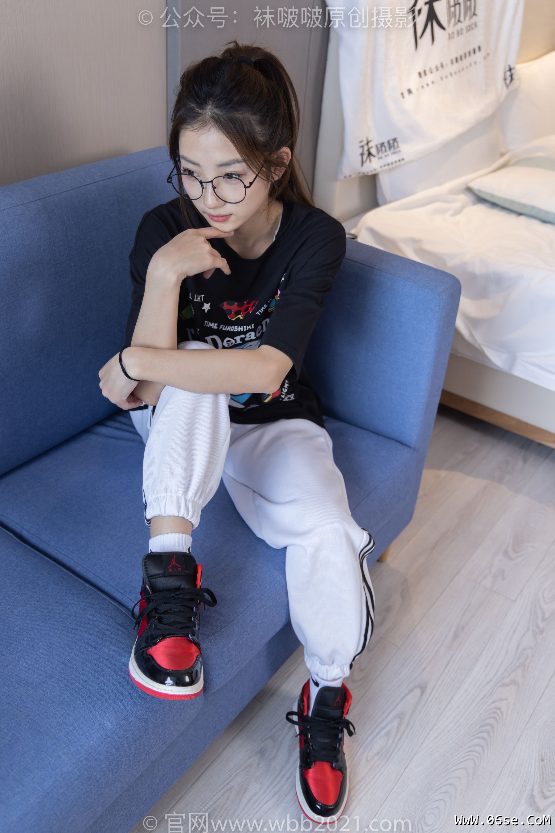 图片[71]-BoBoSocks袜啵啵 No.382 小沫 -板鞋、白棉袜[143P]-六色网