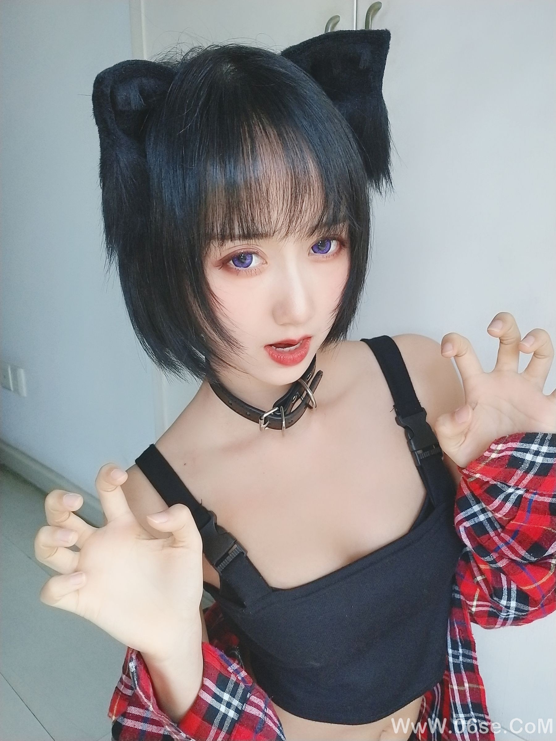 图片[39]-萌系小姐姐木绵绵OwO 不良猫[44P]-六色网