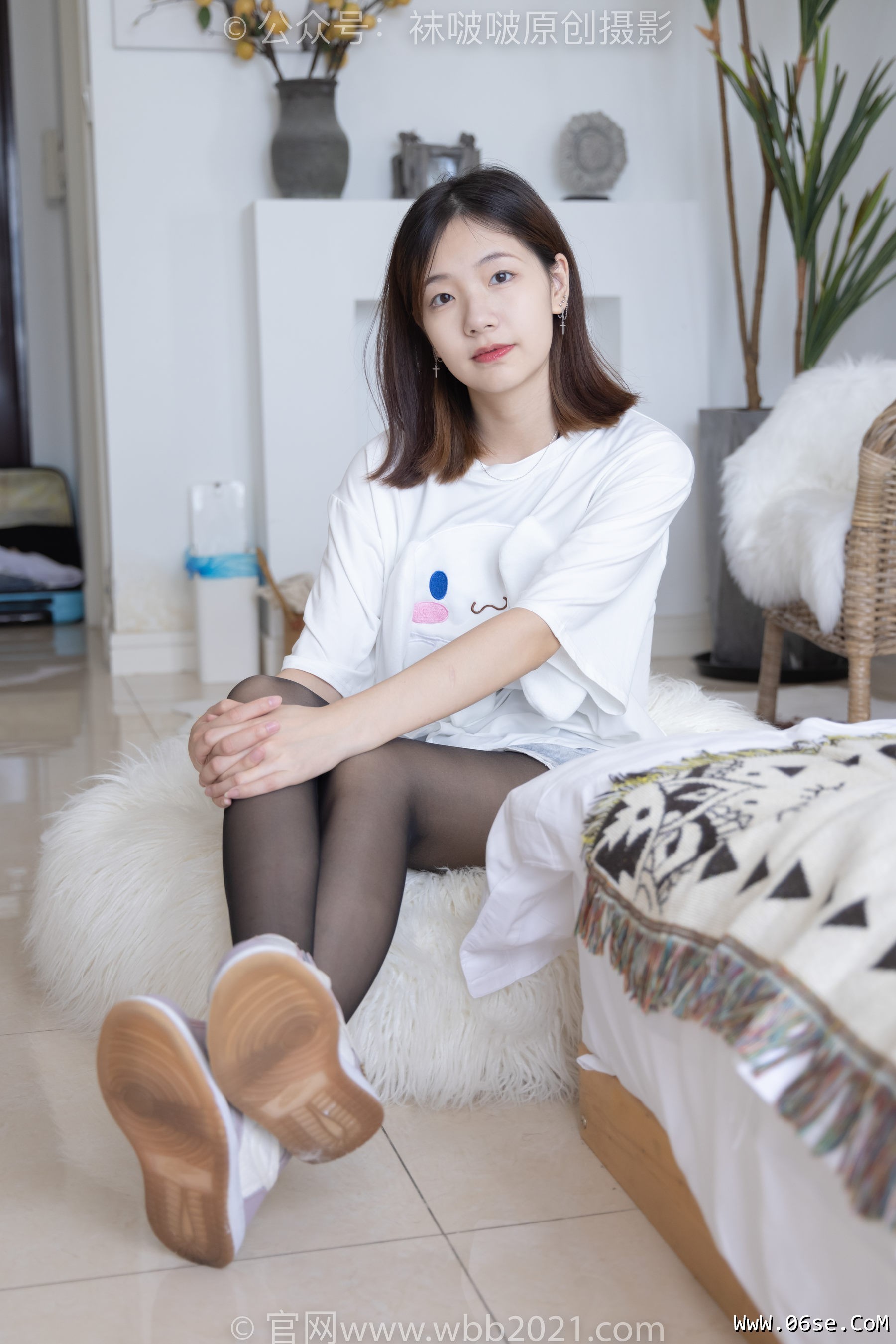 图片[51]-BoBoSocks袜啵啵 No.233 小甜豆-板鞋、黑丝[142P]-六色网