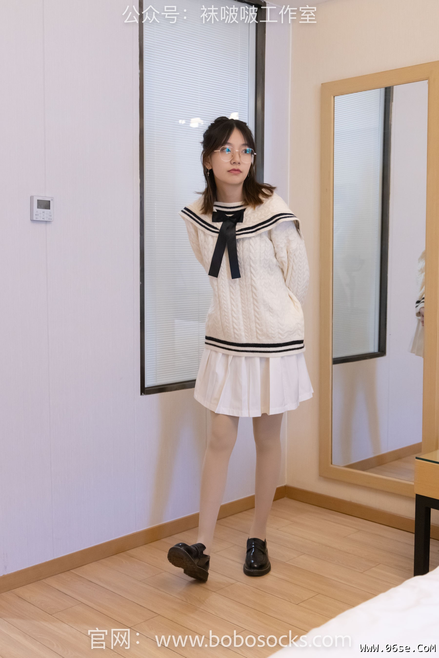 图片[59]-BoBoSocks袜啵啵 No.117 小甜豆-黑皮鞋、厚肉丝[135P]-六色网