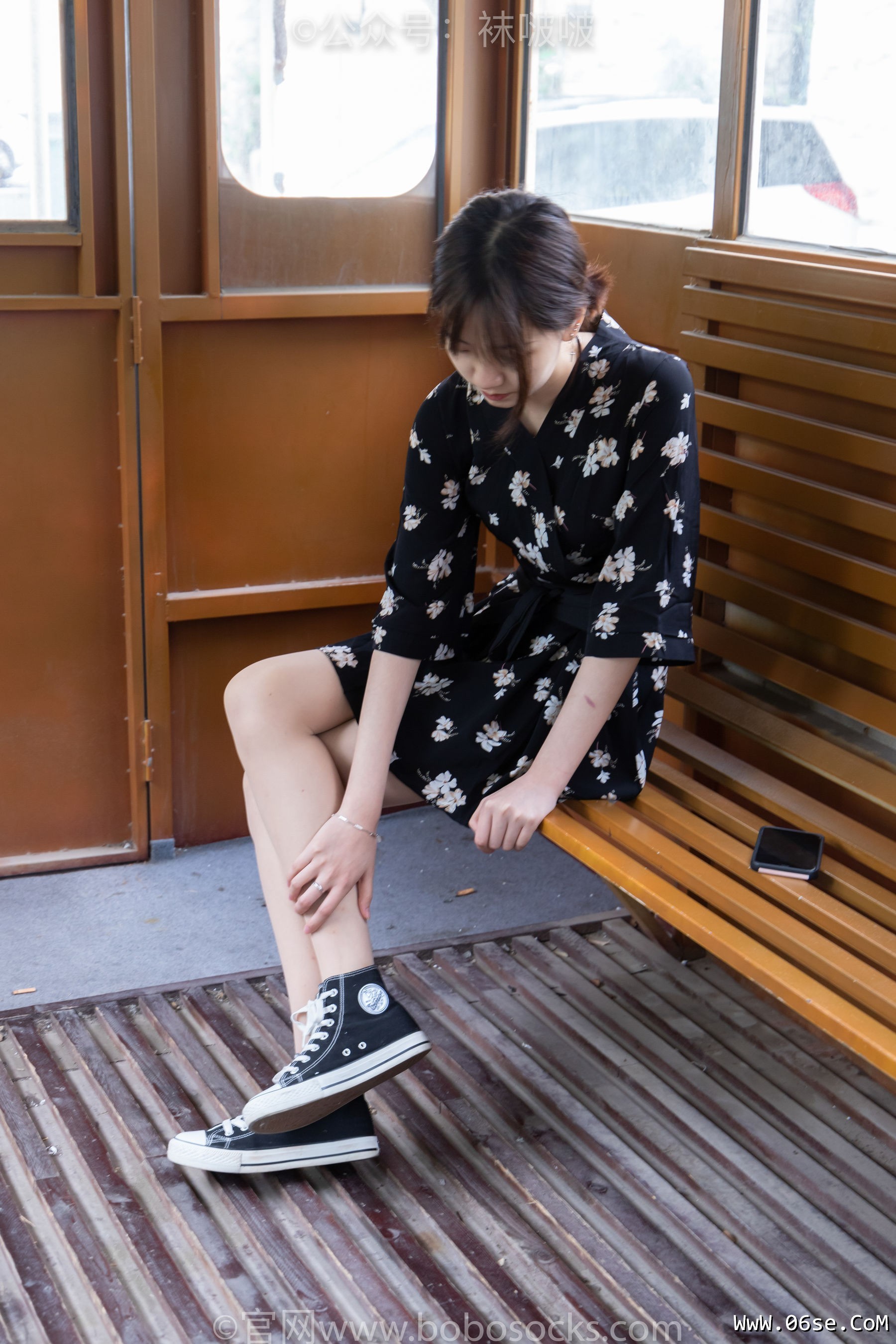 图片[29]-BoBoSocks袜啵啵 No.013 小甜豆-匡威帆布鞋、浅灰色短棉袜、肉丝[132P]-六色网