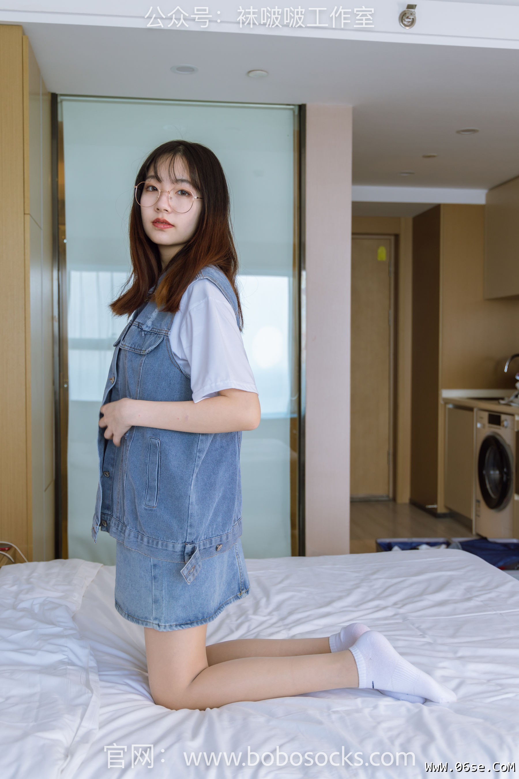 图片[96]-BoBoSocks袜啵啵 No.123 小甜豆-板鞋、白棉袜、肉丝[140P]-六色网