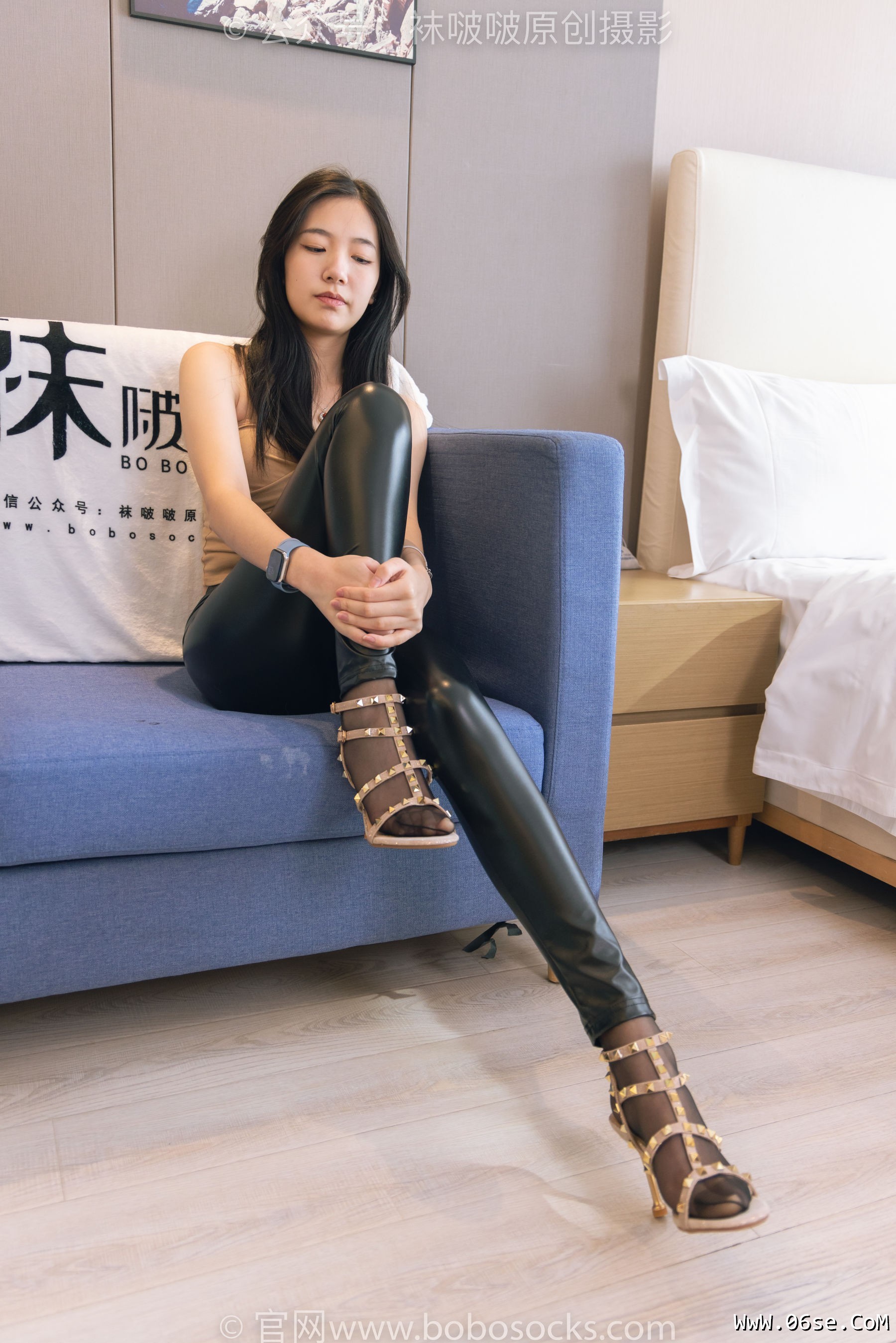 图片[13]-BoBoSocks袜啵啵 No.191 小甜豆-高跟鞋、黑丝、皮裤裤里丝[140P]-六色网