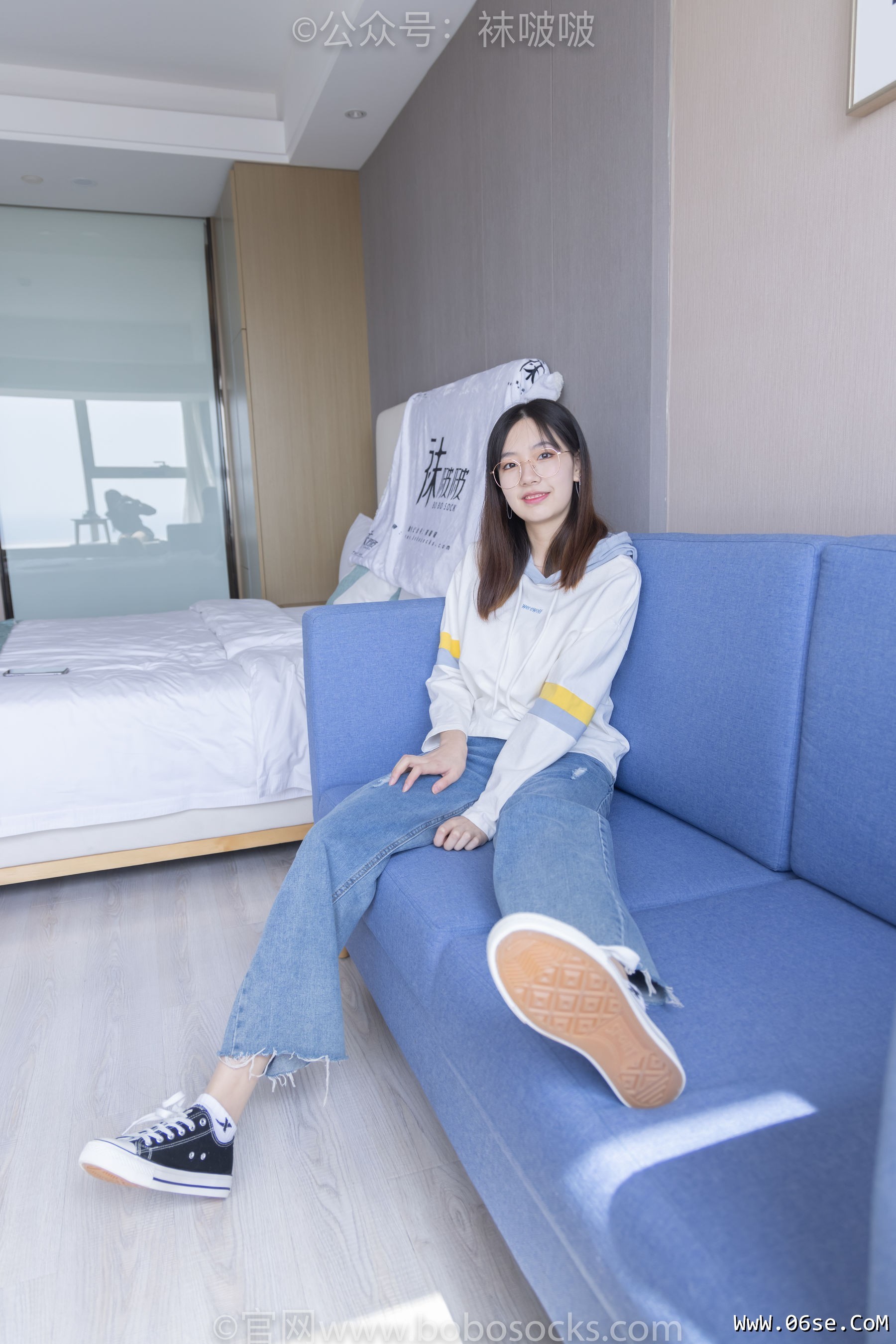 图片[23]-BoBoSocks袜啵啵 No.080 小甜豆-帆布鞋、白棉袜、肉丝[140P]-六色网