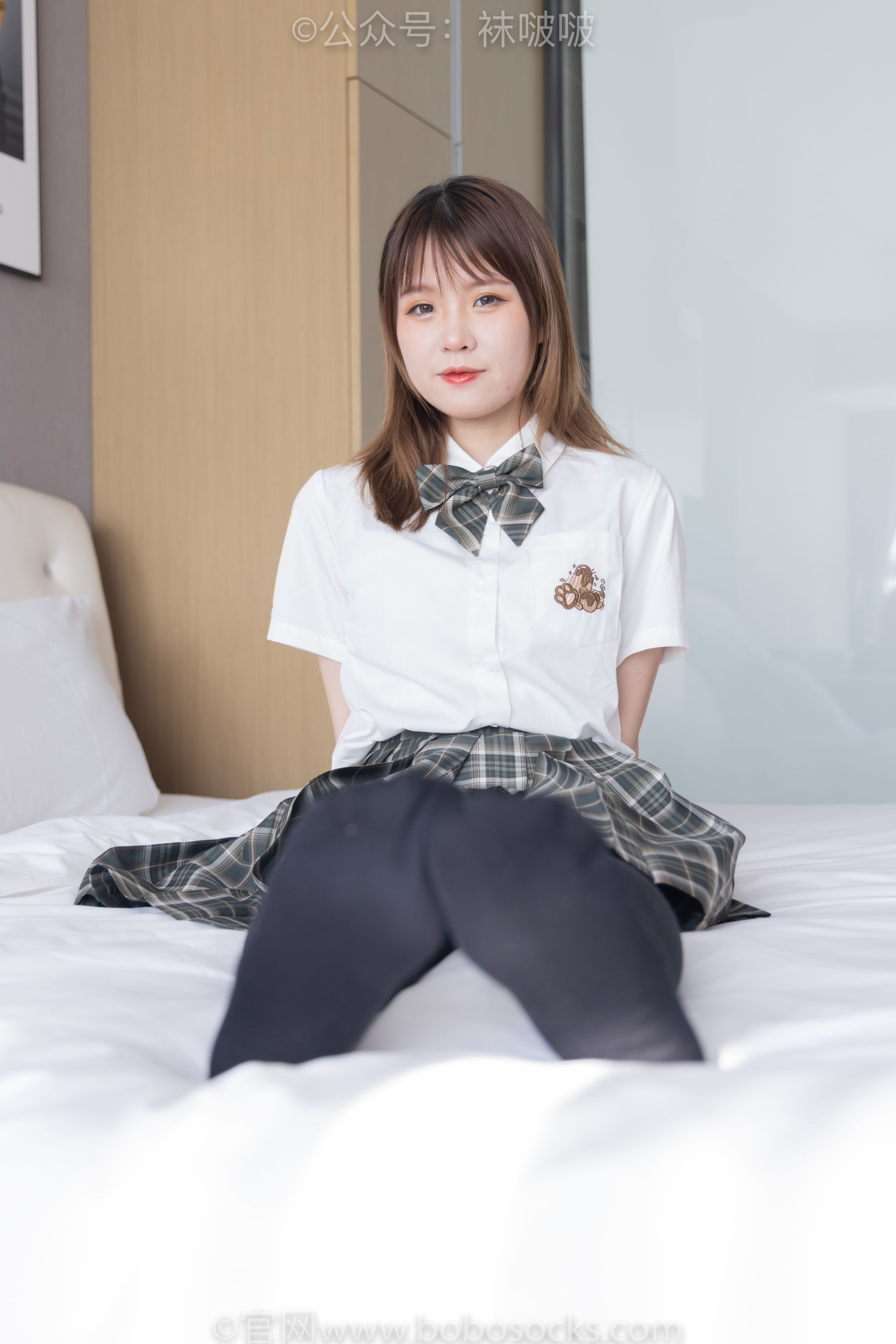 图片[84]-BoBoSocks袜啵啵 No.056 朵朵-JK制服、皮鞋、厚黑丝[135P]-六色网