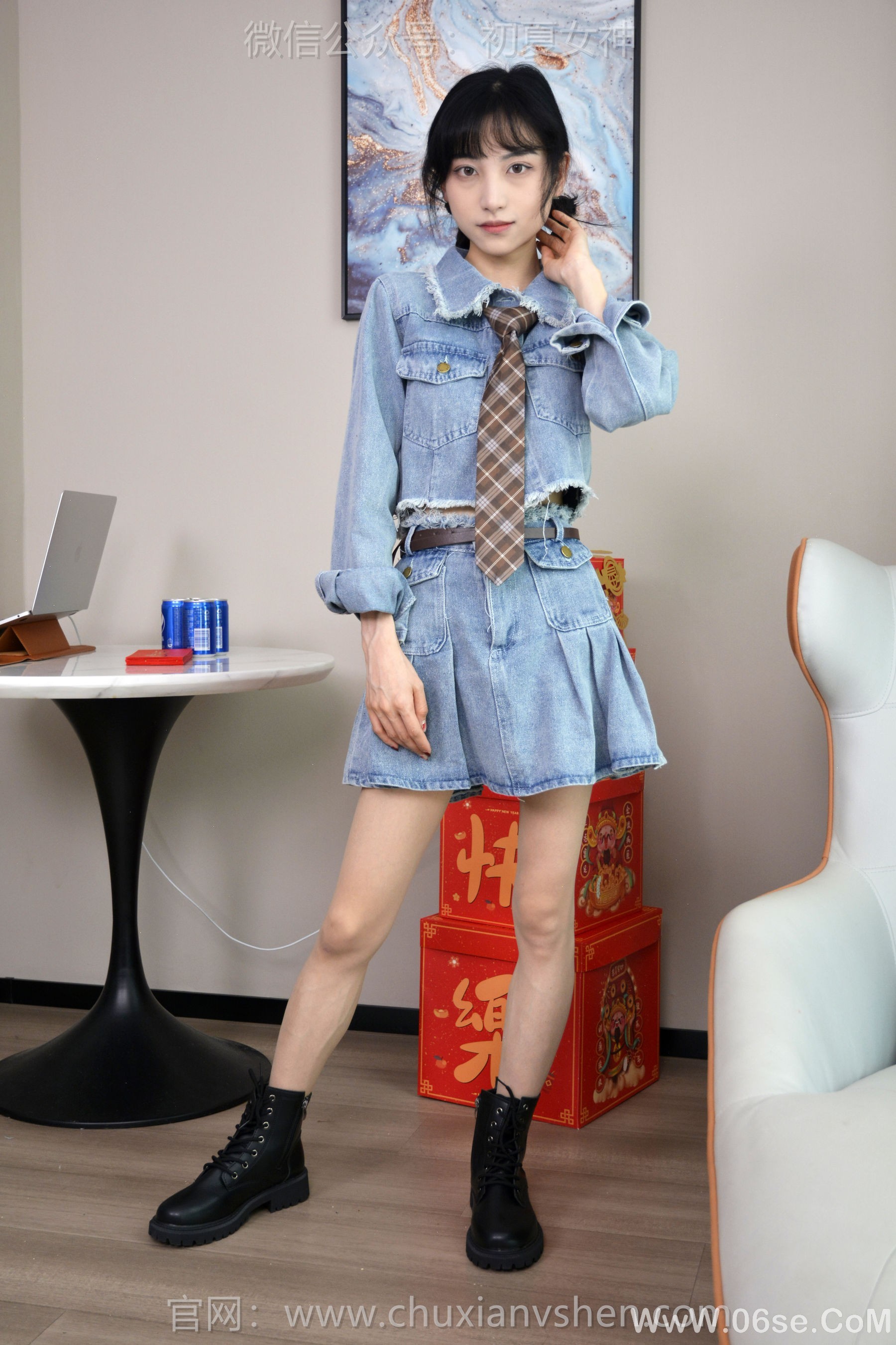 图片[19]-初夏女神 No.247 柒柒 浪漫牛仔[140P]-六色网