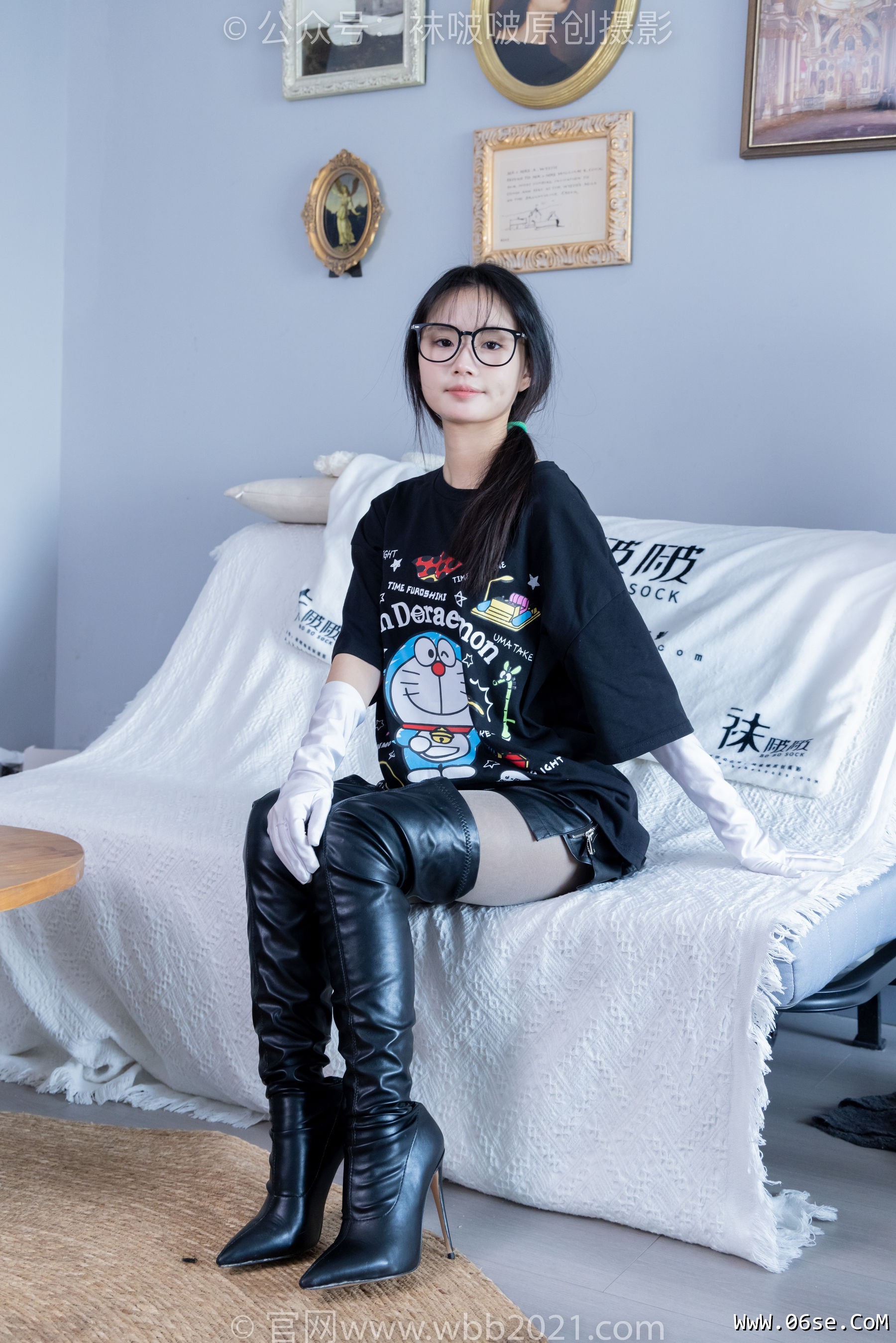 图片[63]-BoBoSocks袜啵啵 No.343 甜甜圈 -高跟长靴、黑丝打底、肉丝[150P]-六色网