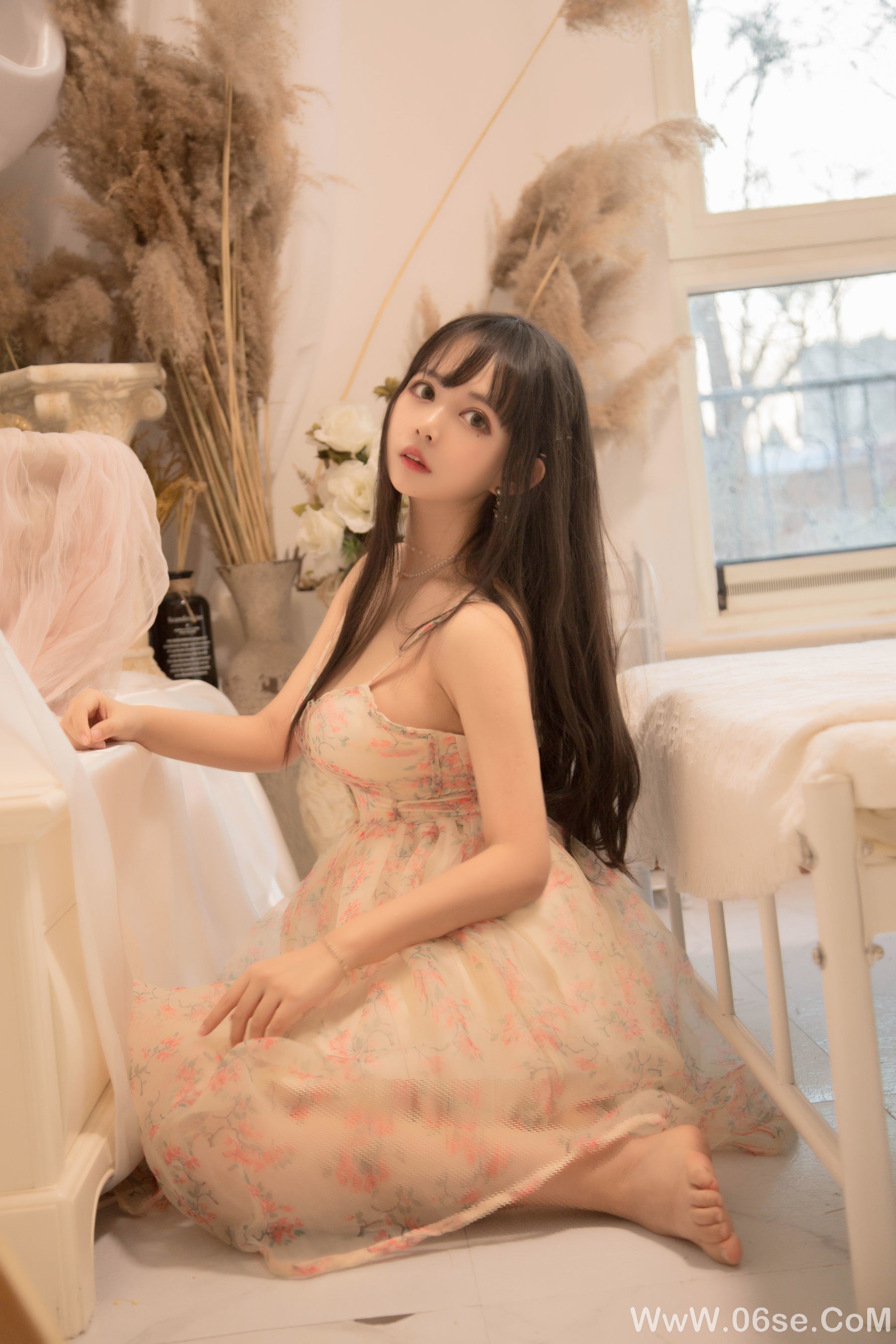 图片[17]-大眼萌妹黑猫猫OvO good morning + good night[24P]-六色网