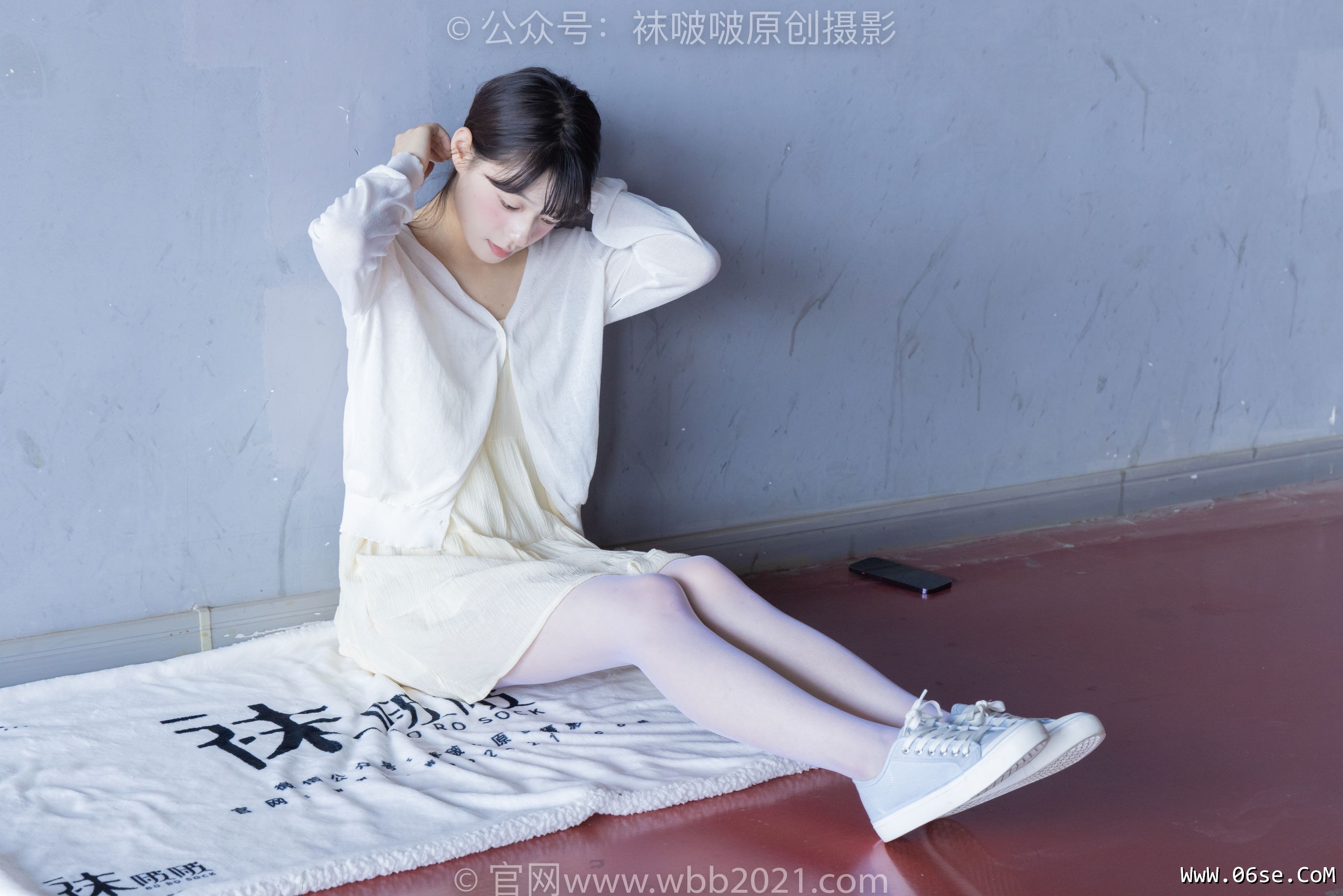 图片[68]-BoBoSocks袜啵啵 No.395 糯米 -板鞋、白丝[145P]-六色网