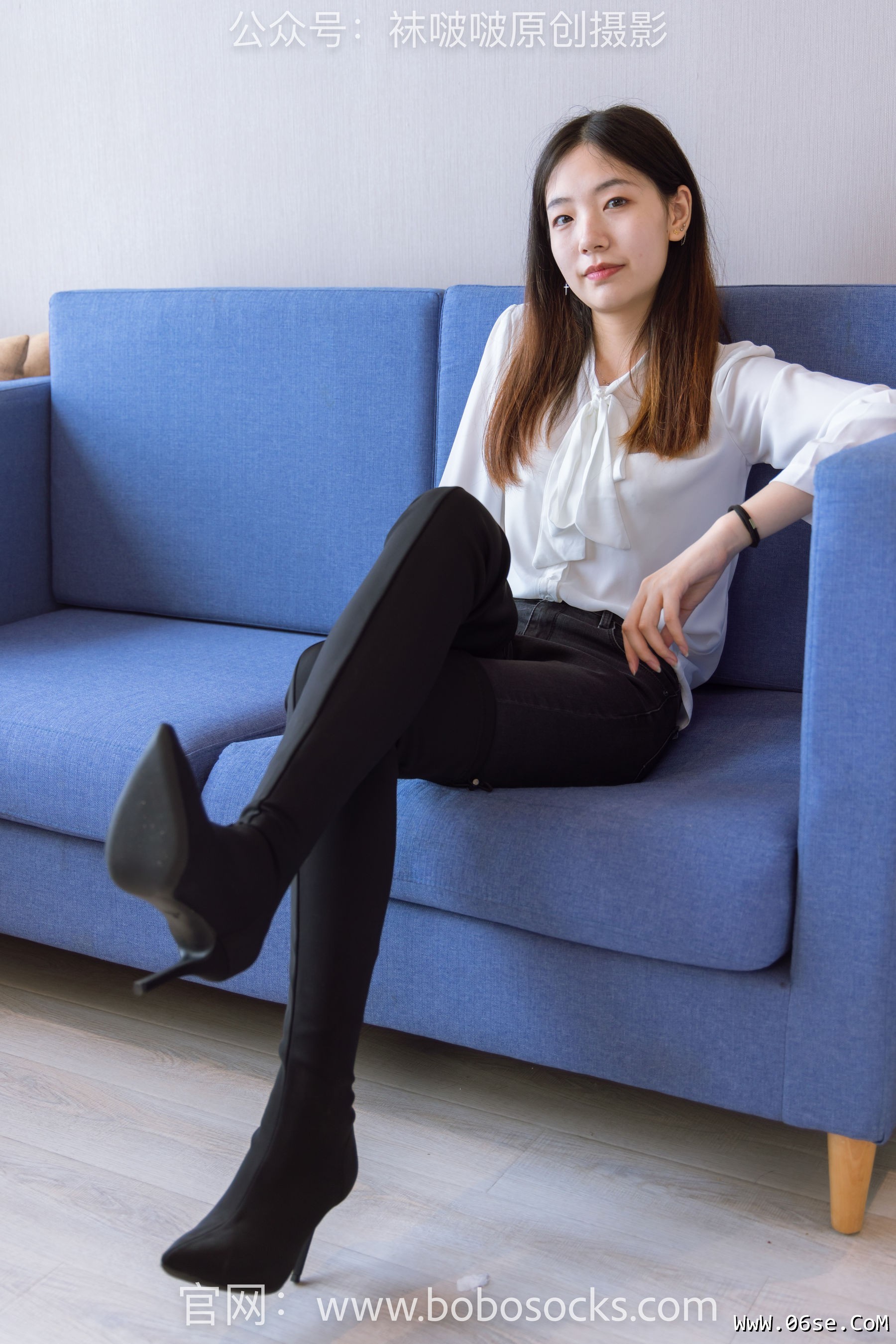 图片[74]-BoBoSocks袜啵啵 No.158 小甜豆-高跟长靴、白棉袜、裸足[136P]-六色网