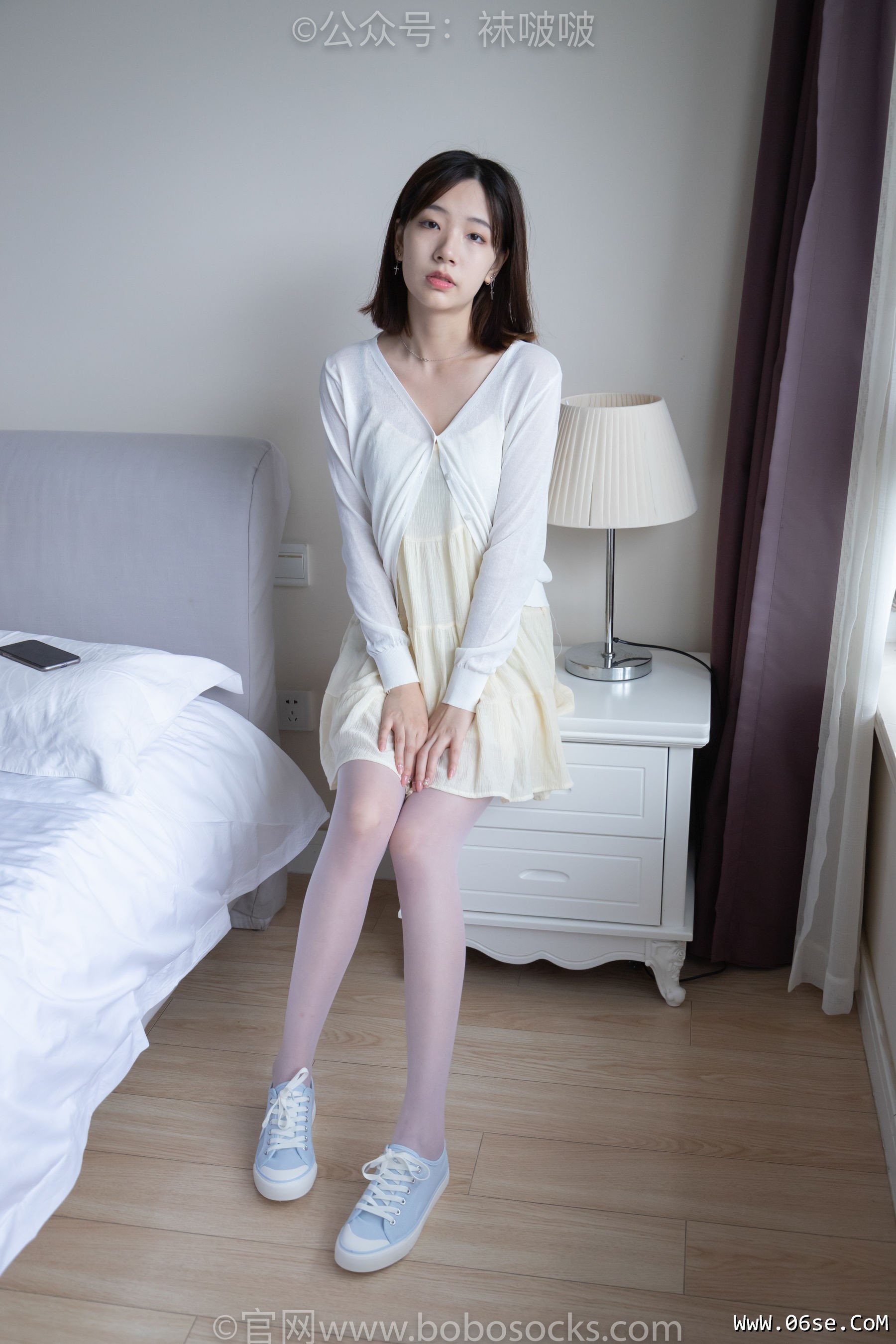 图片[7]-BoBoSocks袜啵啵 No.005 小甜豆-帆布鞋、薄白丝[133P]-六色网