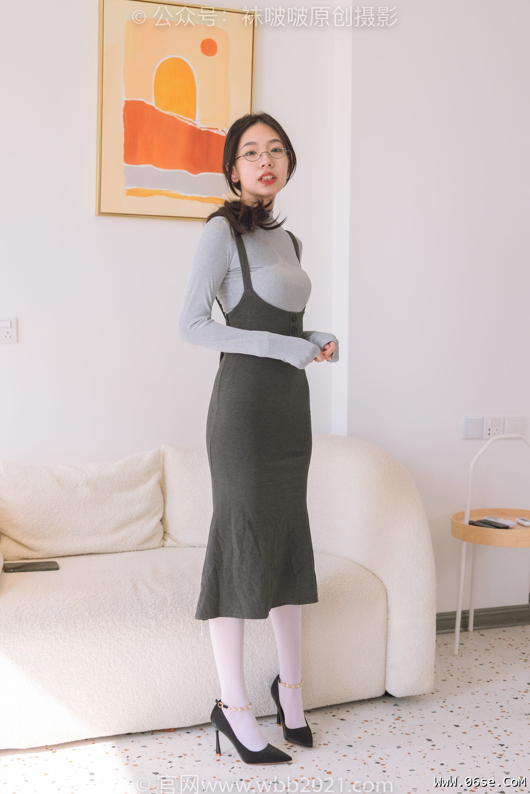 图片[54]-BoBoSocks袜啵啵 No.242 小甜豆-高跟鞋、厚白丝[140P]-六色网