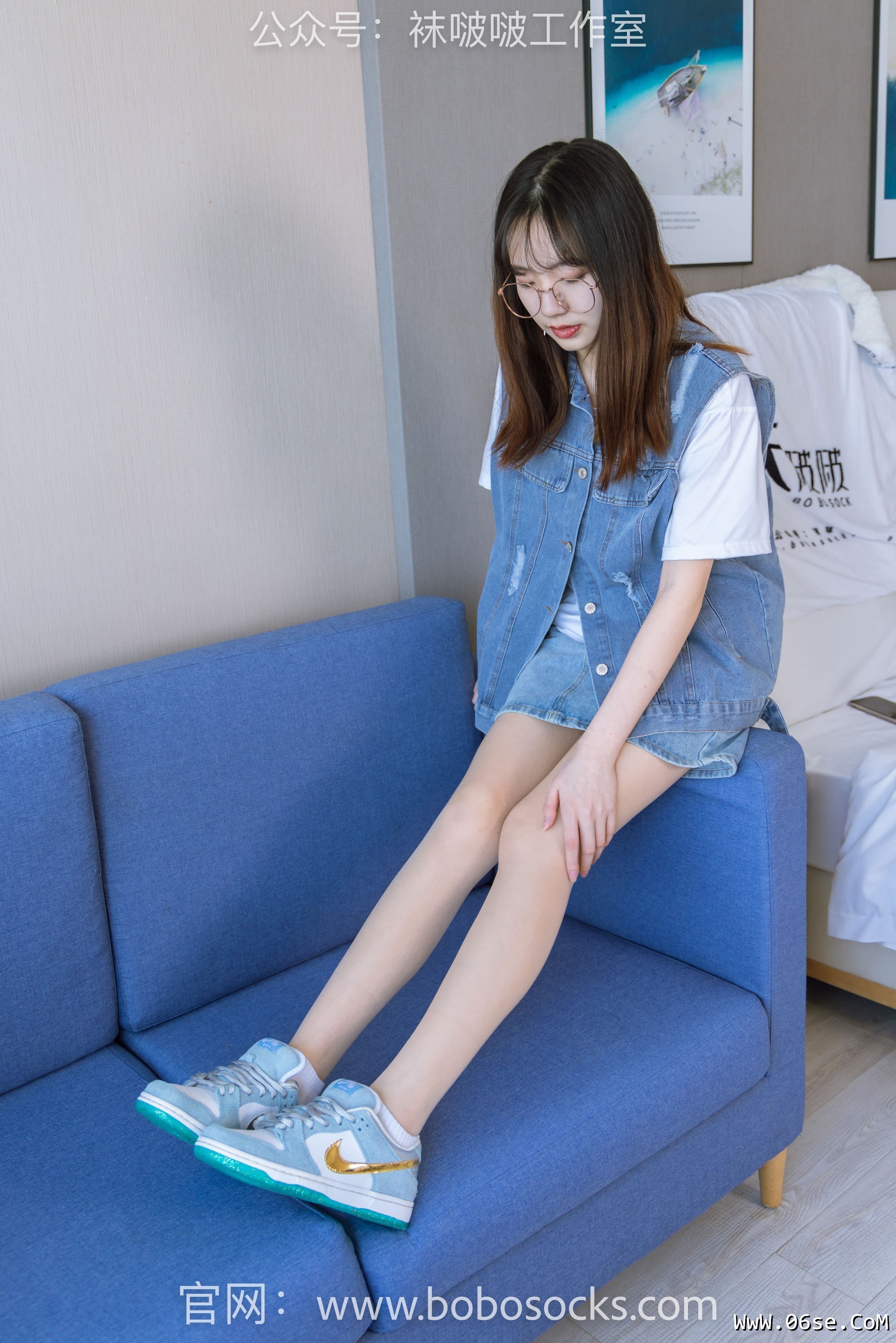 图片[58]-BoBoSocks袜啵啵 No.123 小甜豆-板鞋、白棉袜、肉丝[140P]-六色网