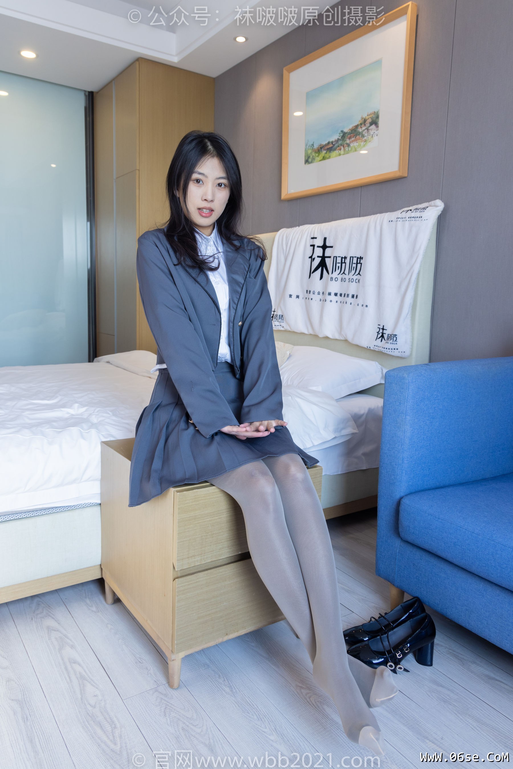 图片[54]-BoBoSocks袜啵啵 No.312 奶油 -高跟鞋、黑丝打底、肉丝[160P]-六色网