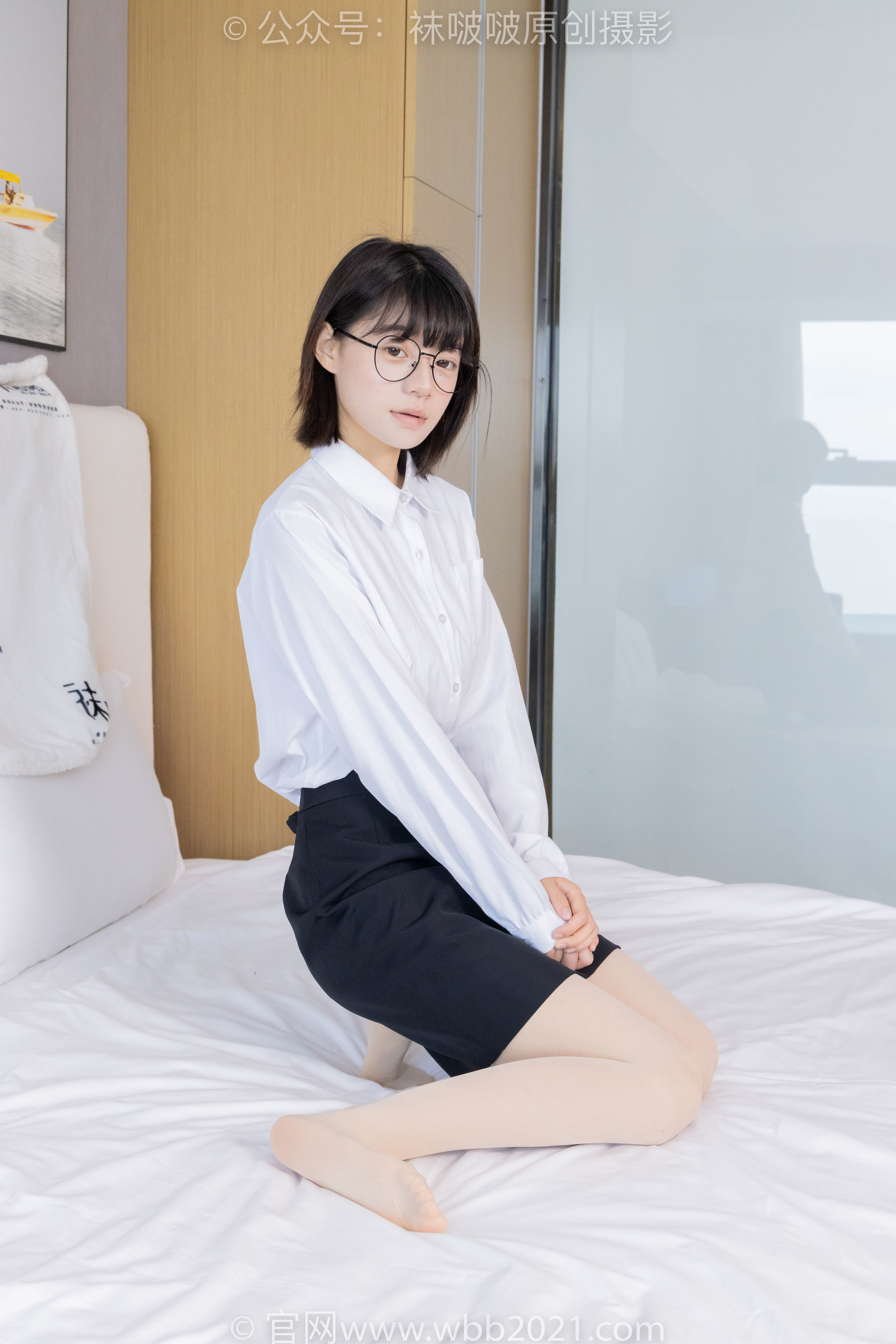 图片[11]-BoBoSocks袜啵啵 No.436 糯米 -OL制服、两双平底鞋、薄黑丝、厚肉丝[150P]-六色网