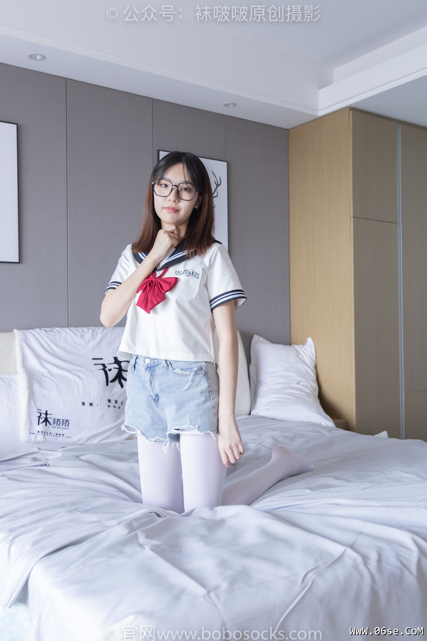 图片[108]-BoBoSocks袜啵啵 No.215 小甜豆-三双帆布鞋板鞋、厚白丝、黑丝[144P]-六色网
