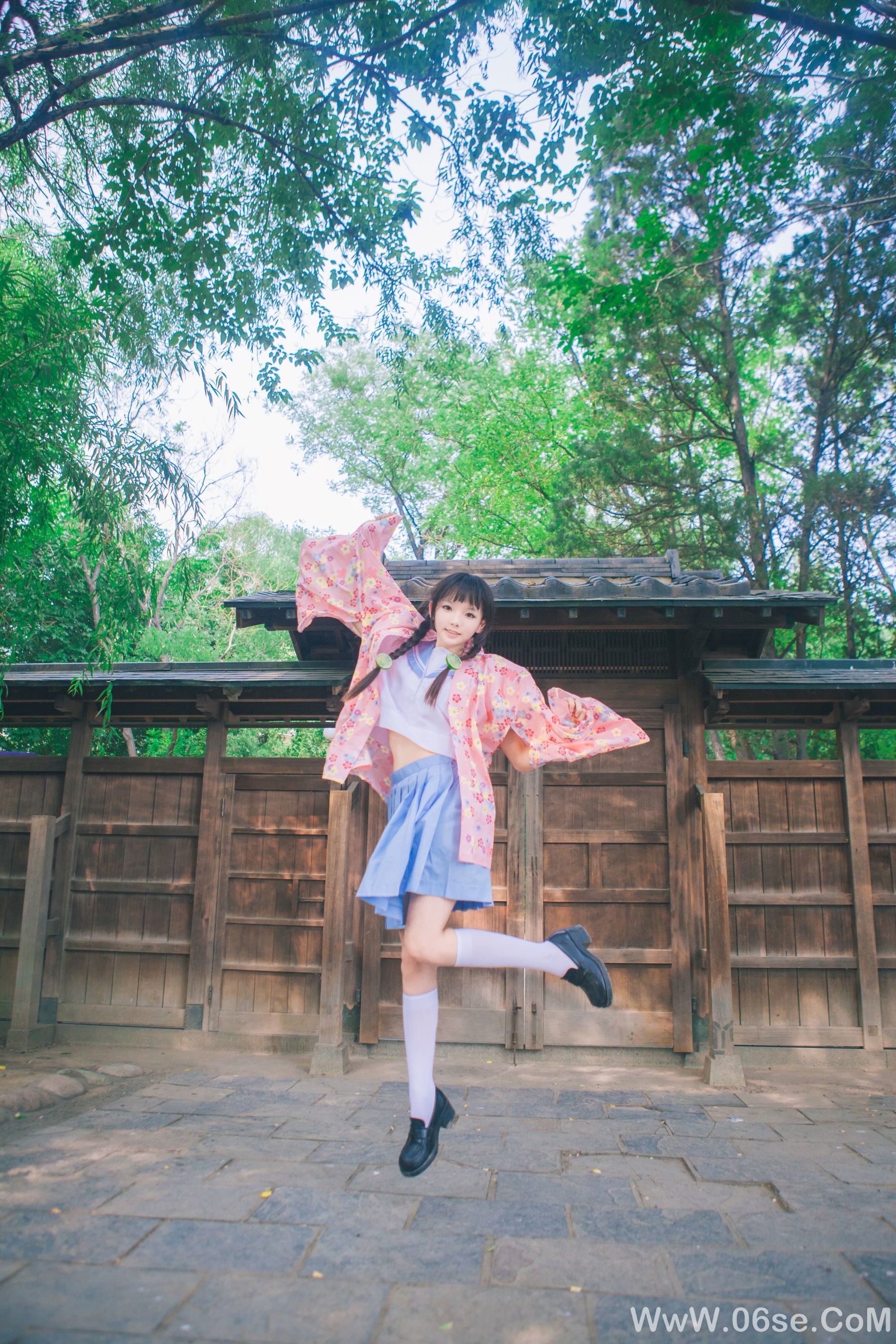 图片[16]-可爱妹妹樱群 和服[17P]-六色网