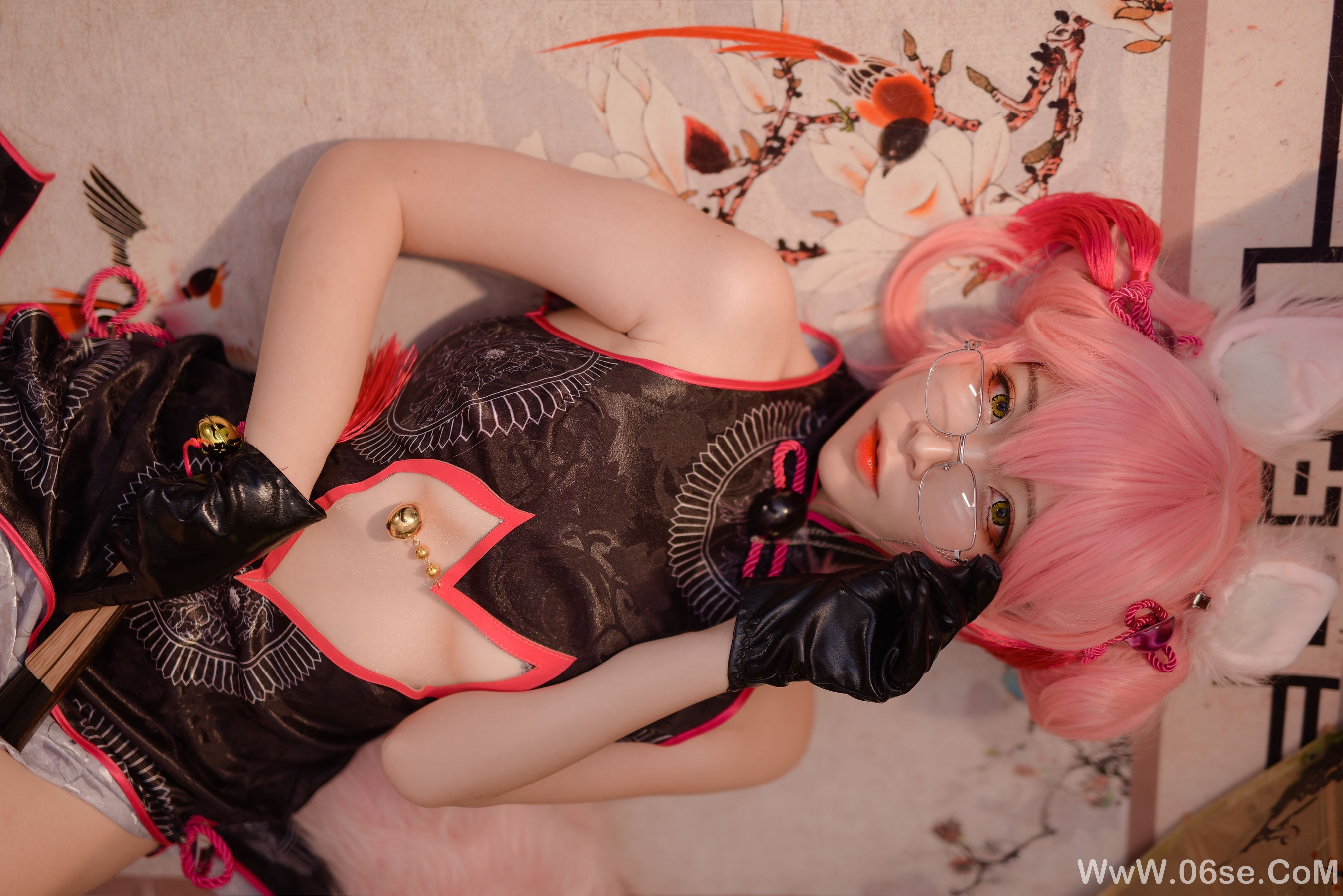 图片[27]-人气Coser二佐Nisa Fate旗袍狐[28P]-六色网