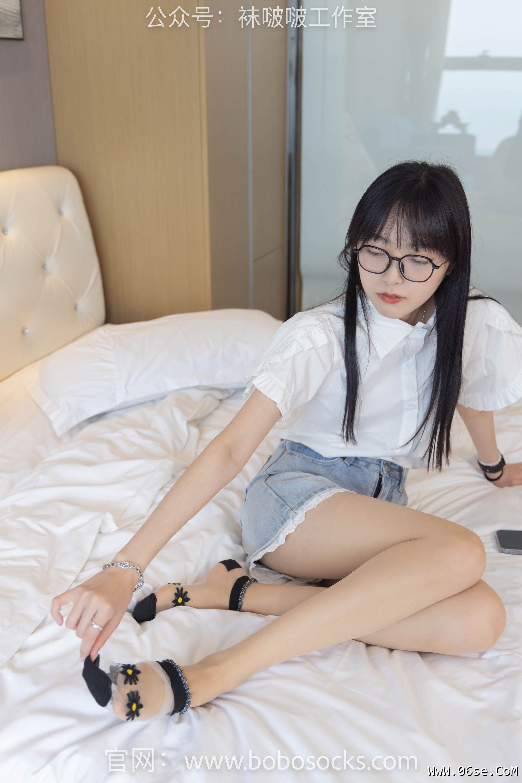 图片[98]-BoBoSocks袜啵啵 No.097 稚予-板鞋、玻璃丝短袜、肉丝[140P]-六色网