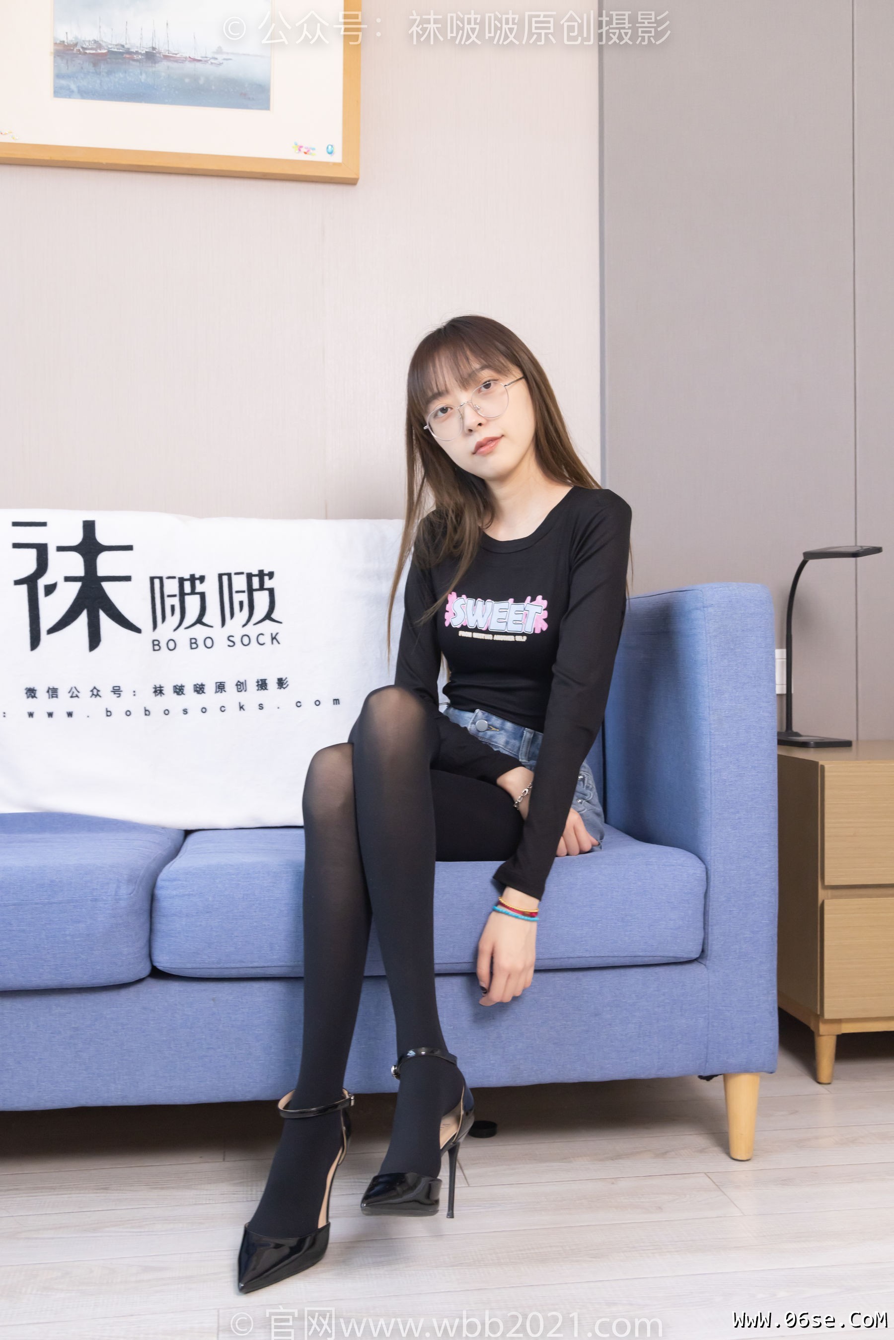 图片[86]-BoBoSocks袜啵啵 No.321 稚予 -高跟鞋、厚黑丝[150P]-六色网
